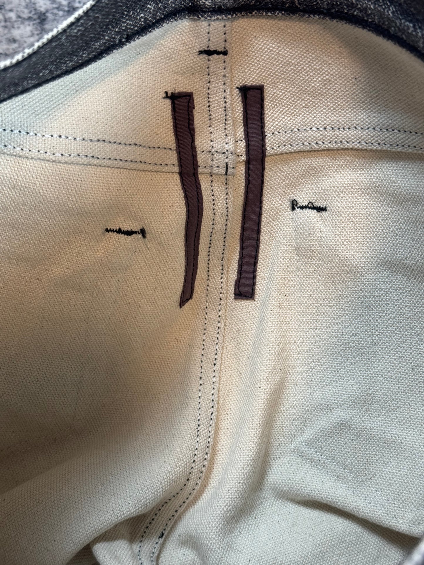 SS16 Rick Owens Gravel Detroit Cut Denim
