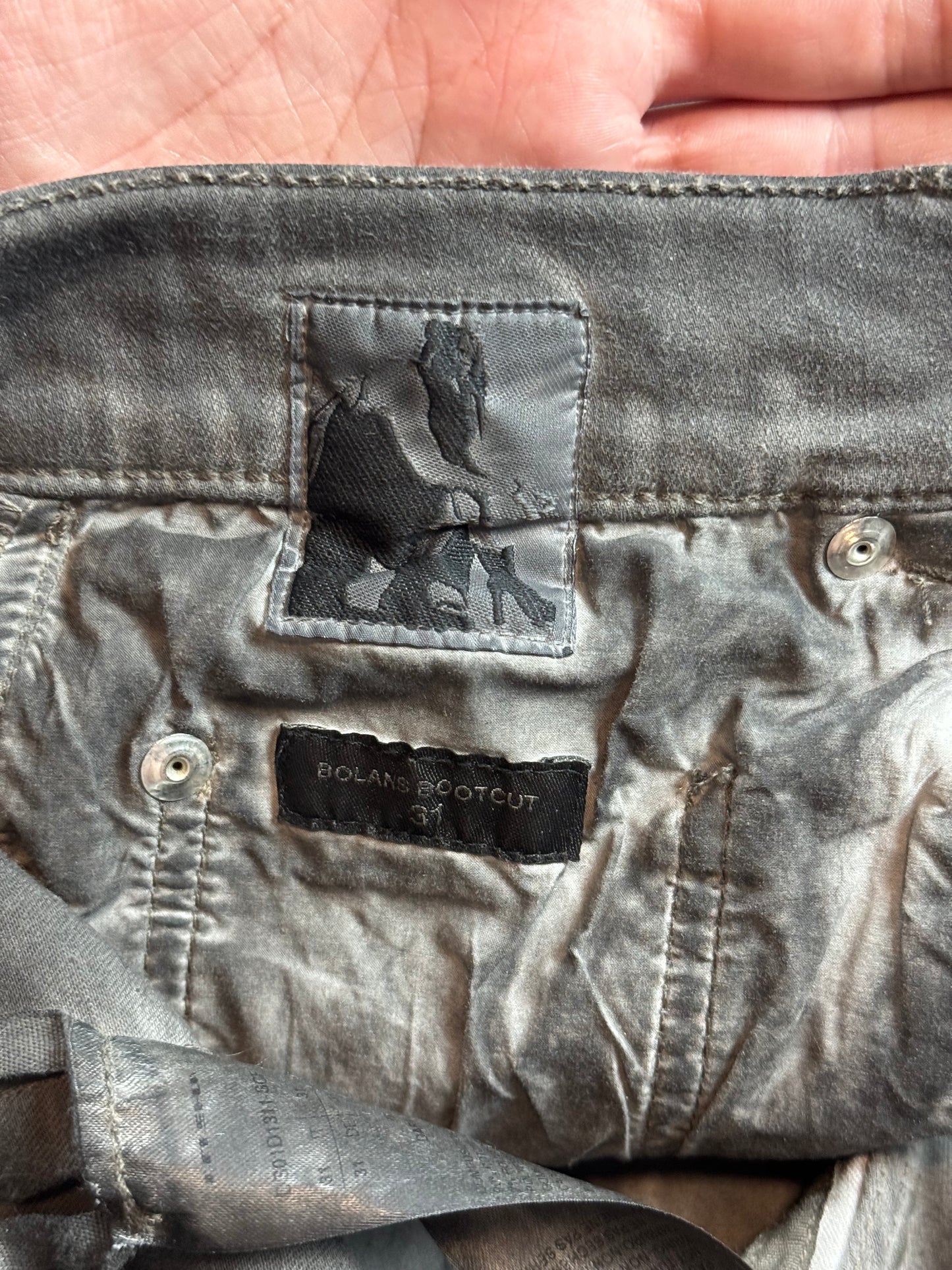 Rick Owens Dark Dust Bolan Bootcut Denim