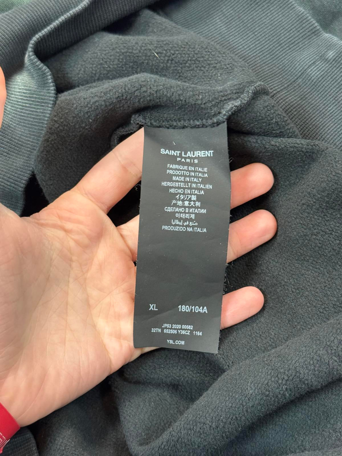 2020 Saint Laurent Paris Tie-Dye Sweater