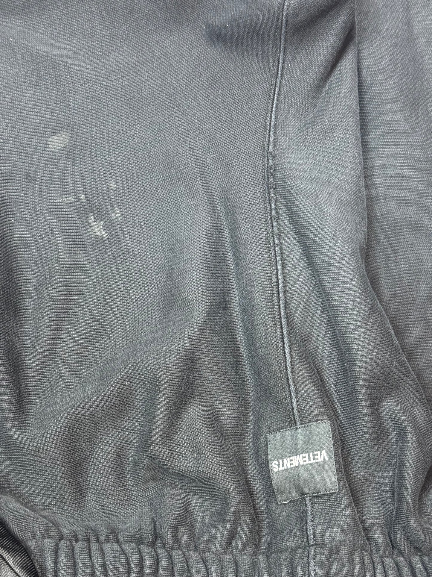 AW19 Vetements Black Spellout Sweatpants