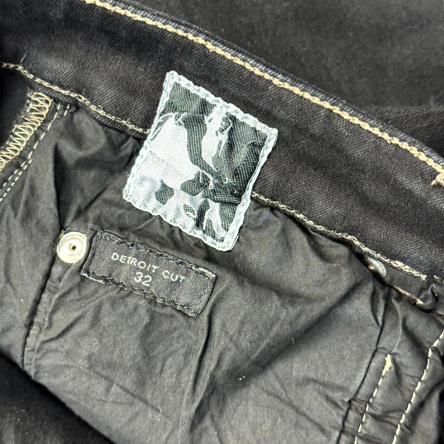 Rick Owens Drkshdw Light Wax Detroit Cut Denim