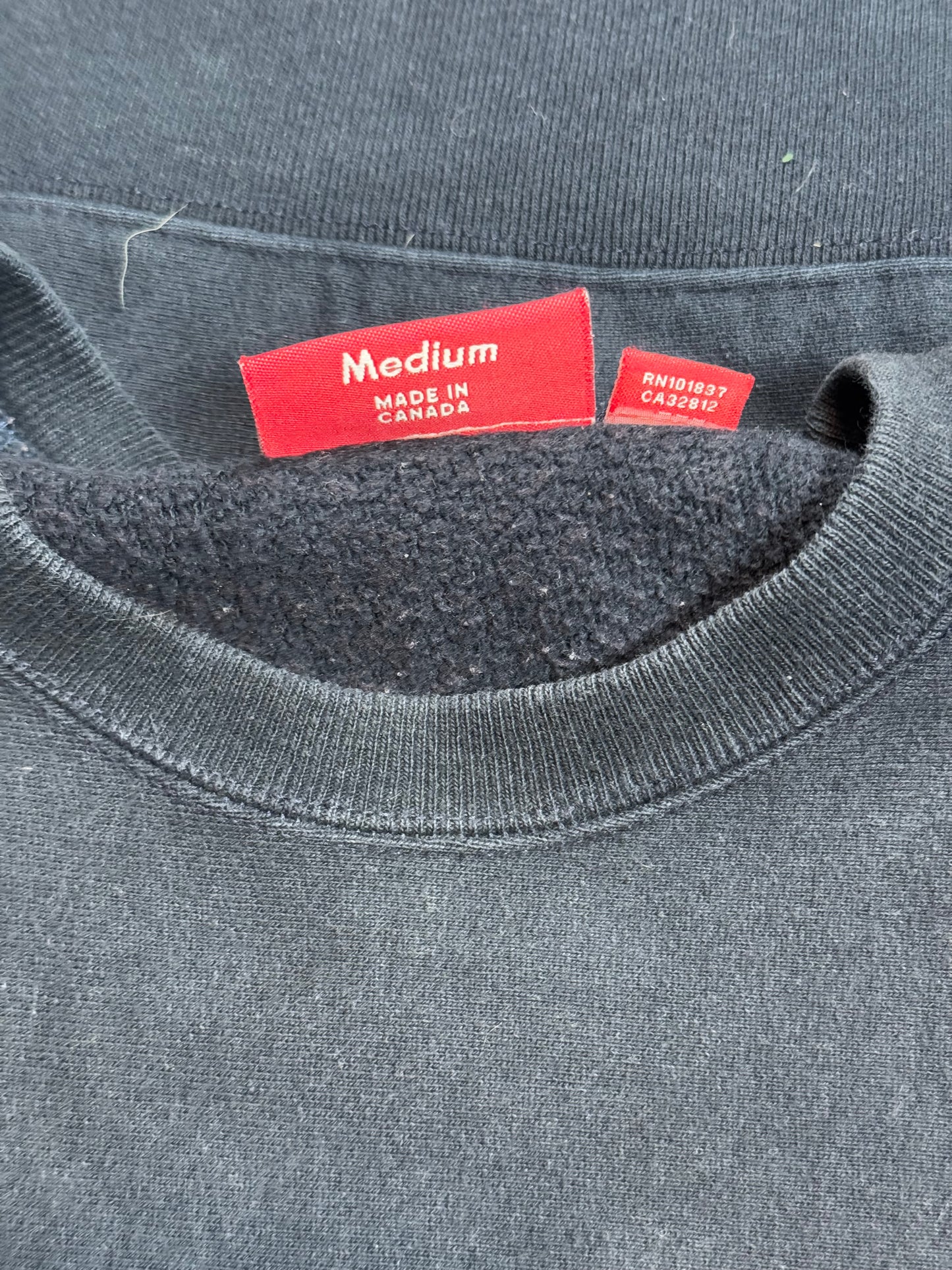 2001 Supreme Navy Box Logo Crewneck