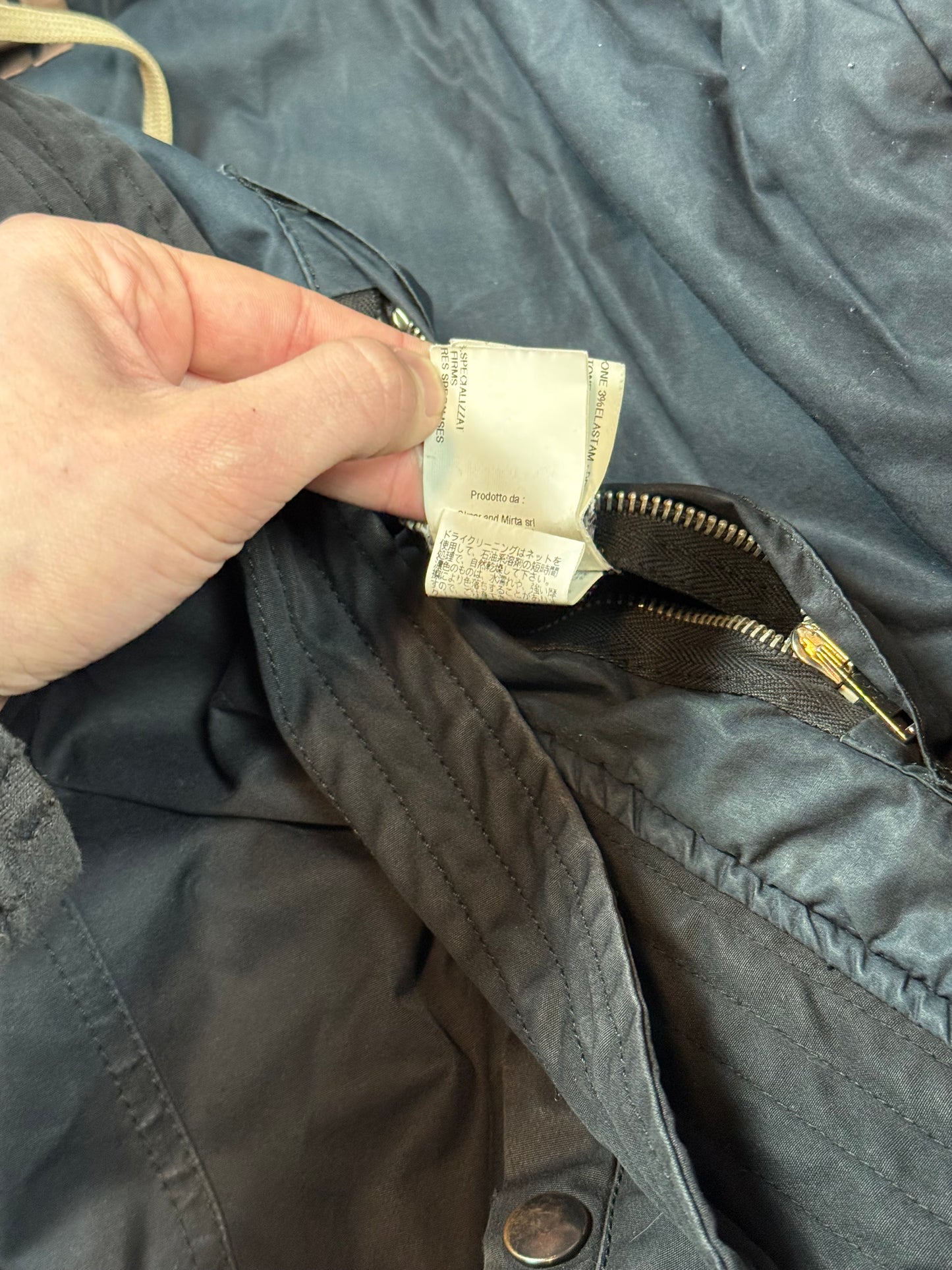 FW10 Rick Owens Waxed Denim Exploder Jacket