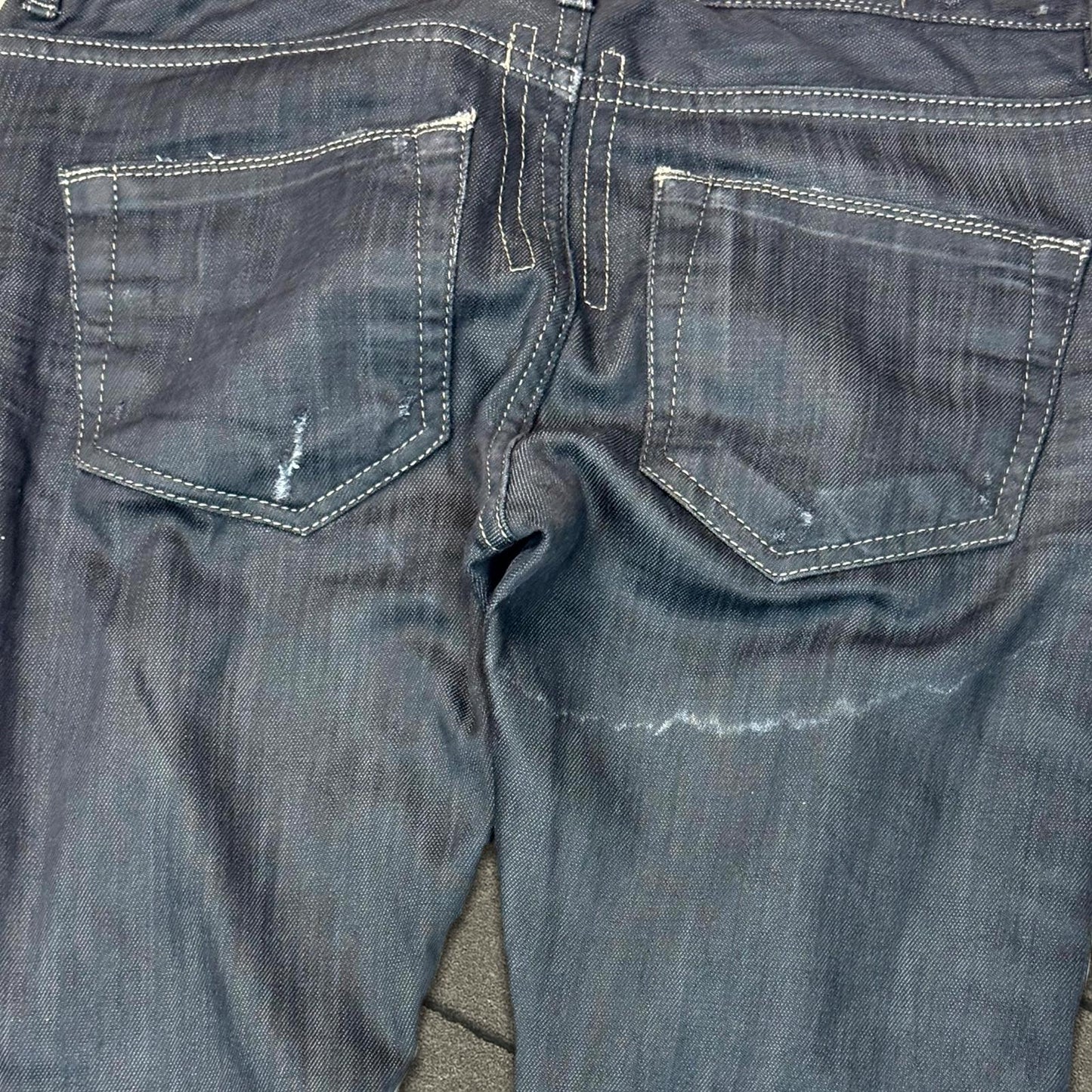 SS09 Rick Owens Strutter Banana Cut Denim