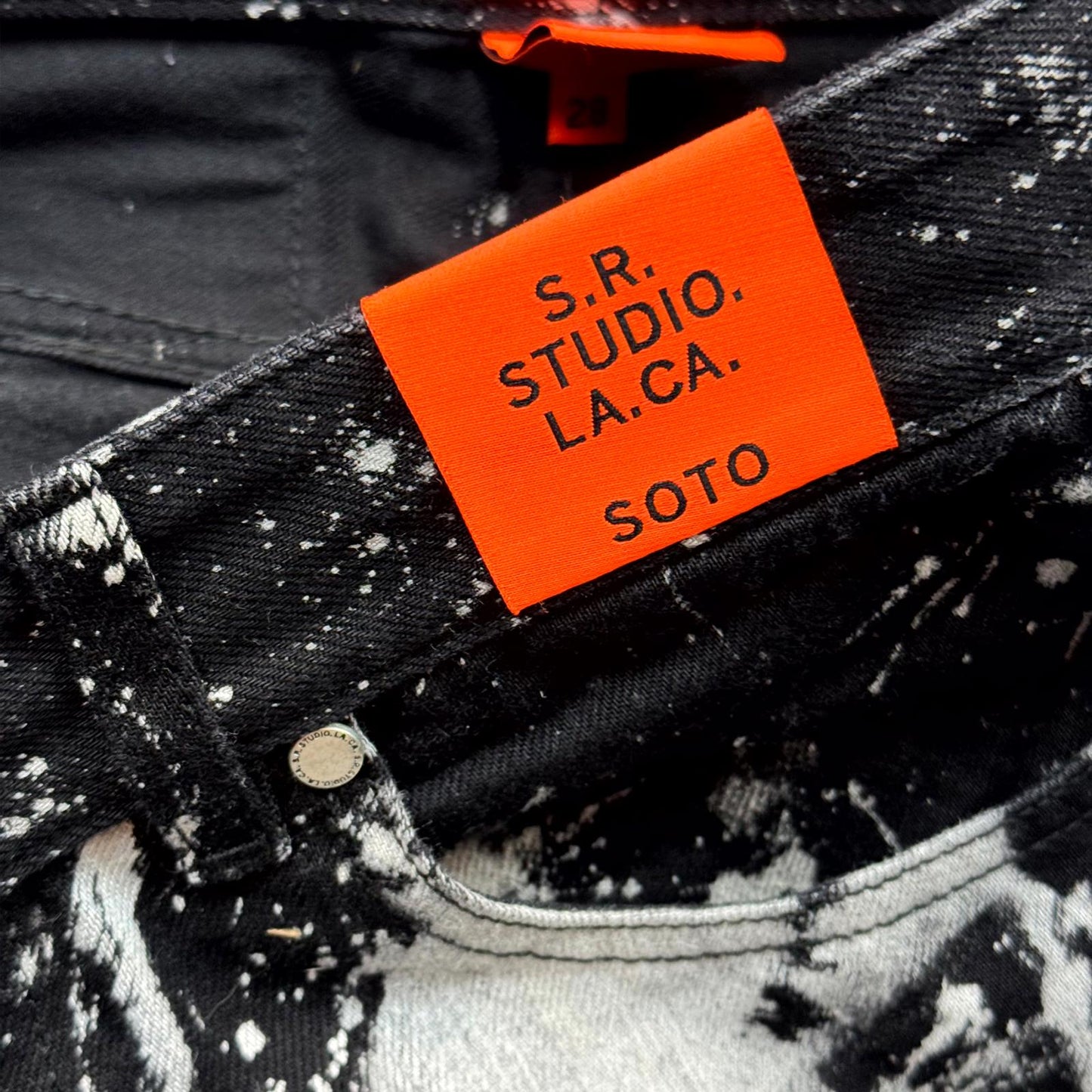 Sterling Ruby Black Soto Tie Dye Denim