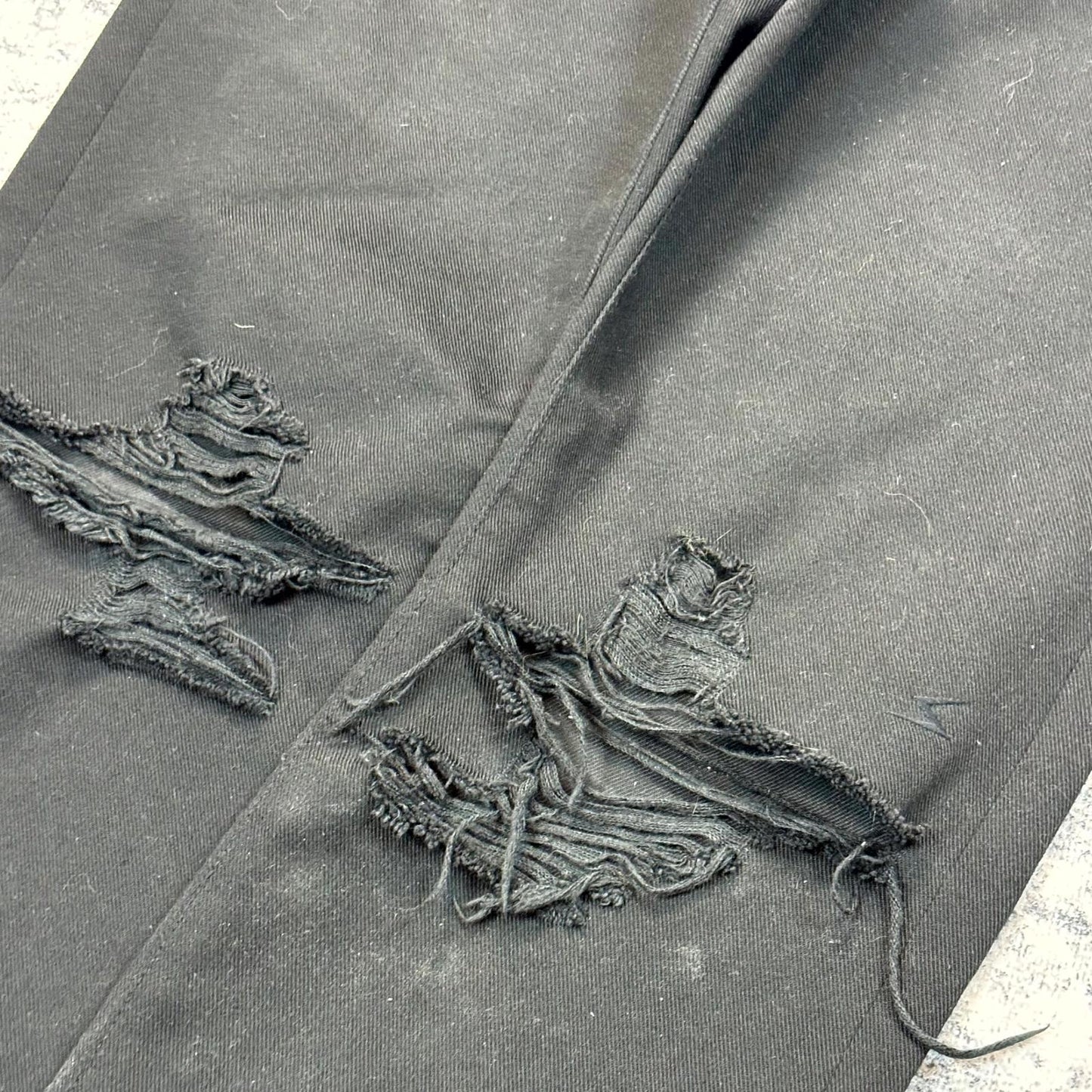 AW05 Undercover Leather Cummerbund Denim