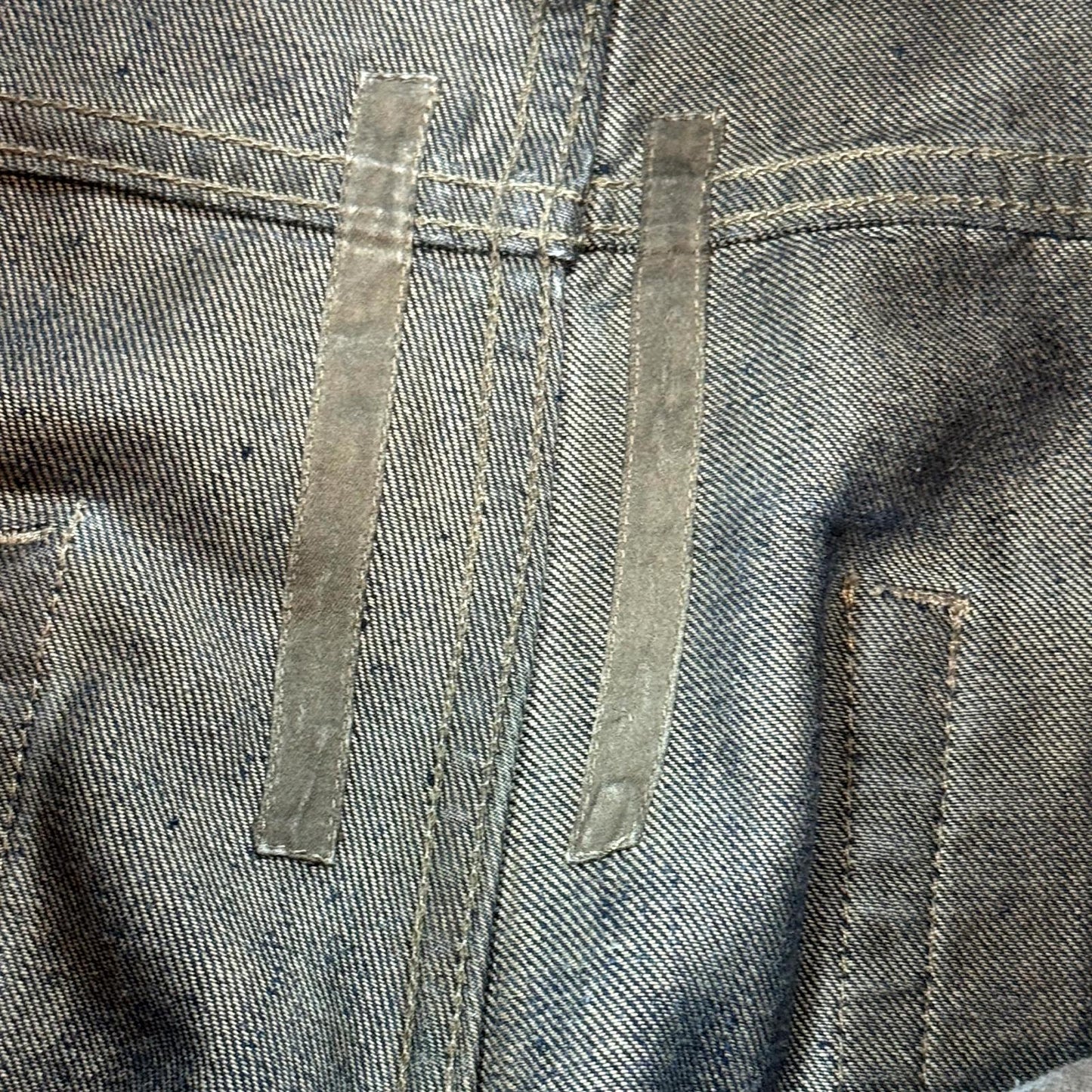 FW08 Rick Owens ‘Stag’ Clawmark Detroit Cut Denim