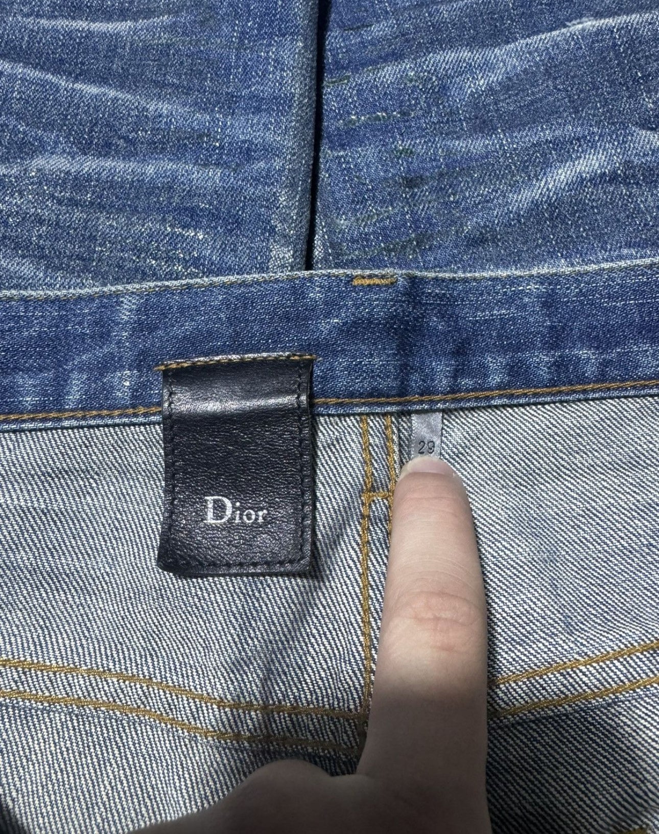 AW07 Dior Homme Blue Luster Denim