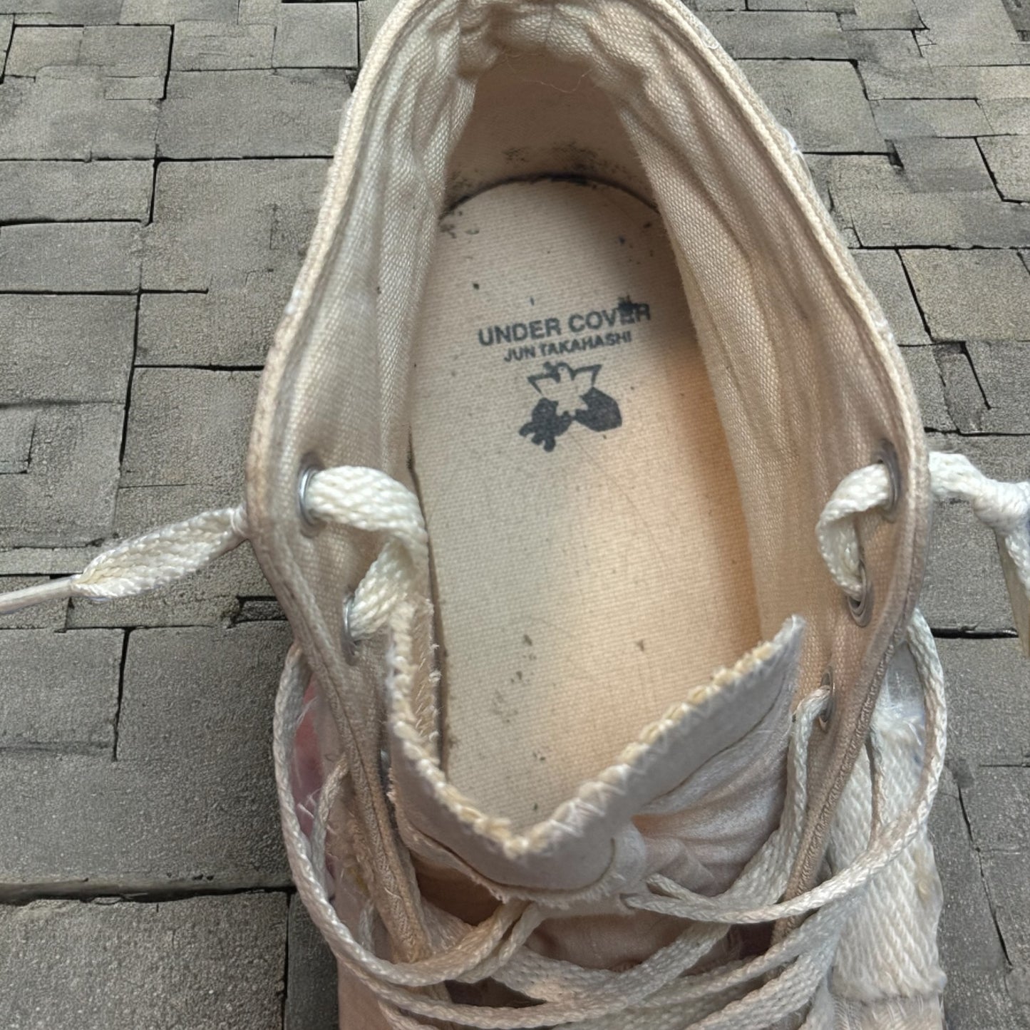 SS03 Undercover White Scab Patchwork Converse