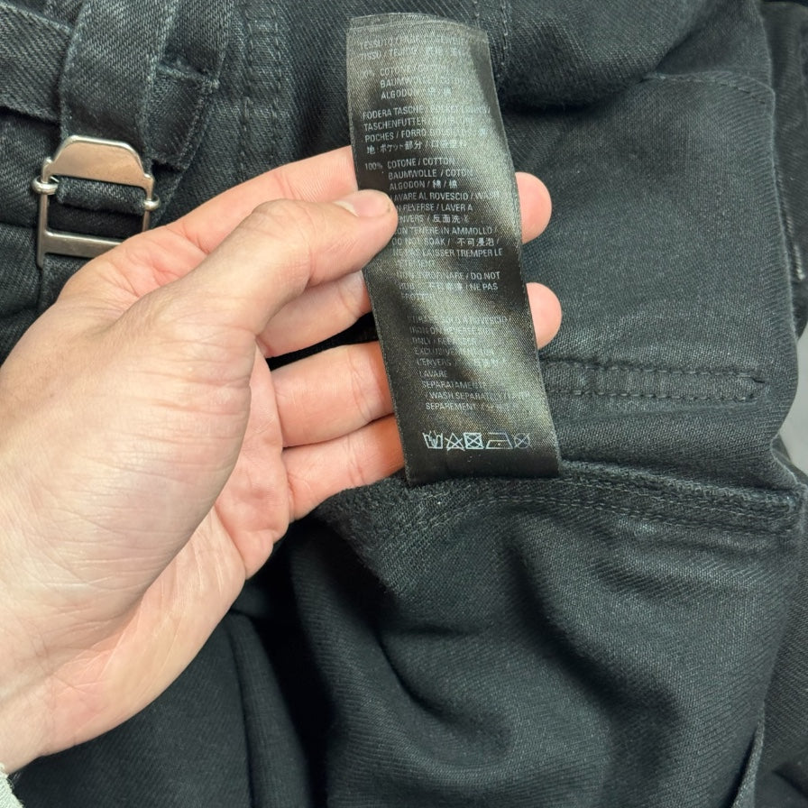 FW21 Balenciaga Pitch Black Raver Denim
