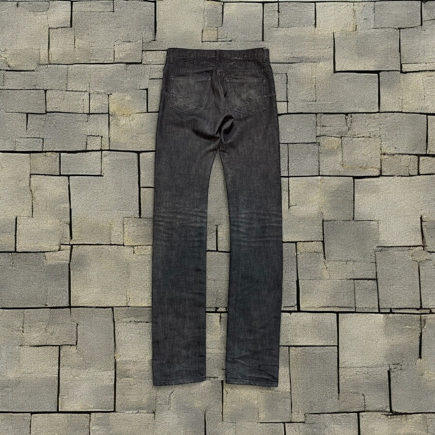 AW08 Dior Homme Black Washed Denim