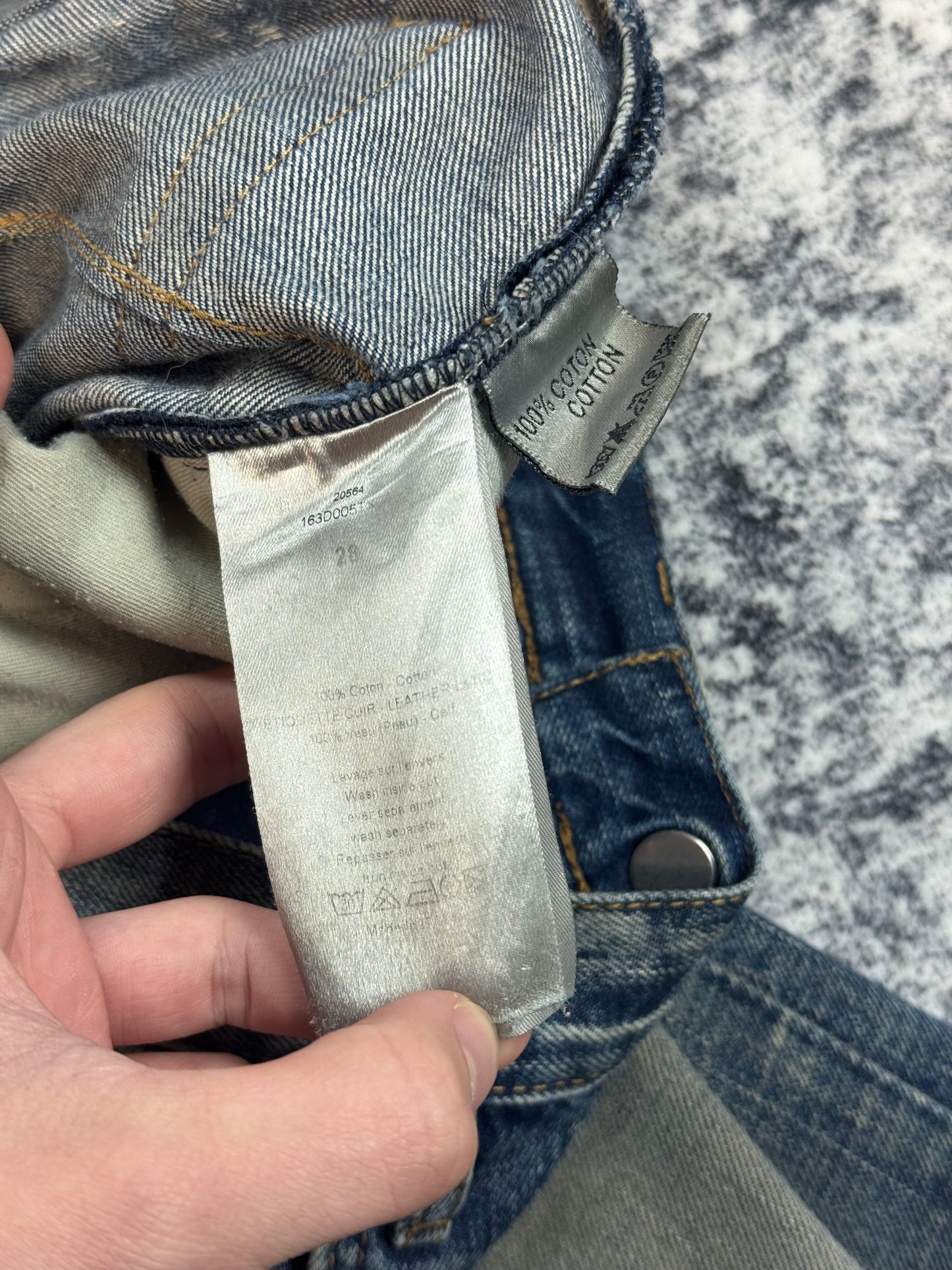Dior Homme Painted Blue Denim