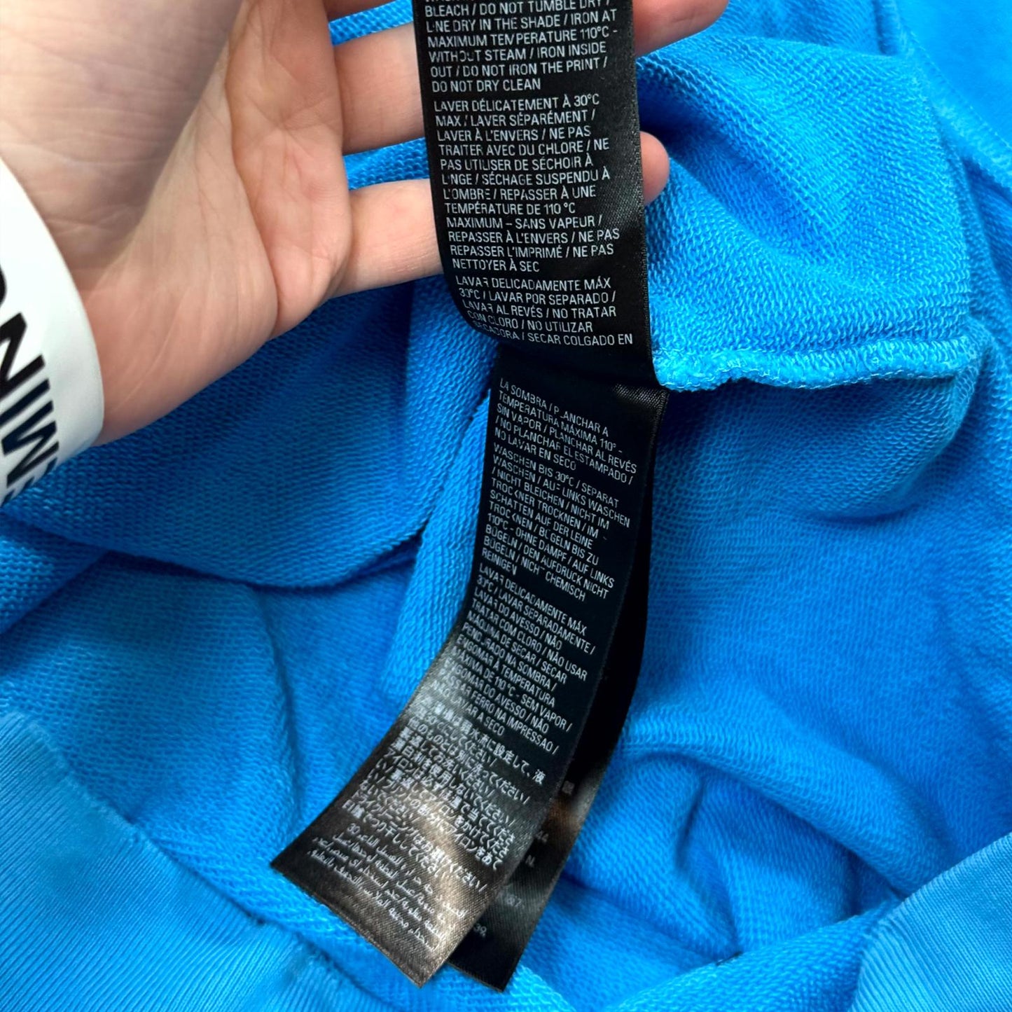 SS23 Balenciaga Blue Distressed Campaign Hoodie