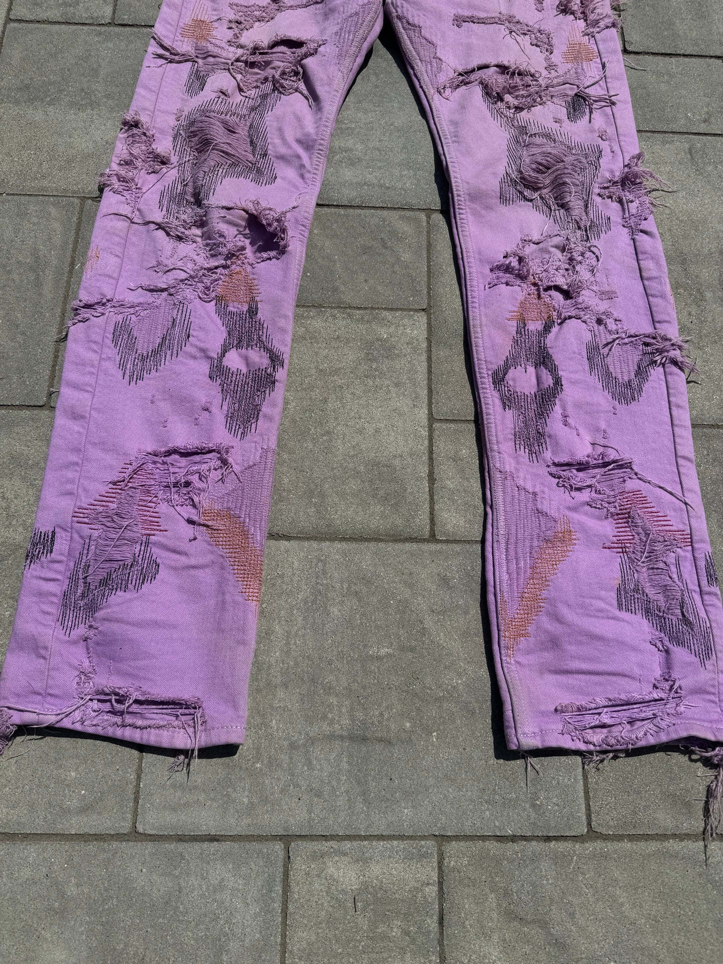 Playboi Carti Vlone 1 of 1 Purple Scab Denim