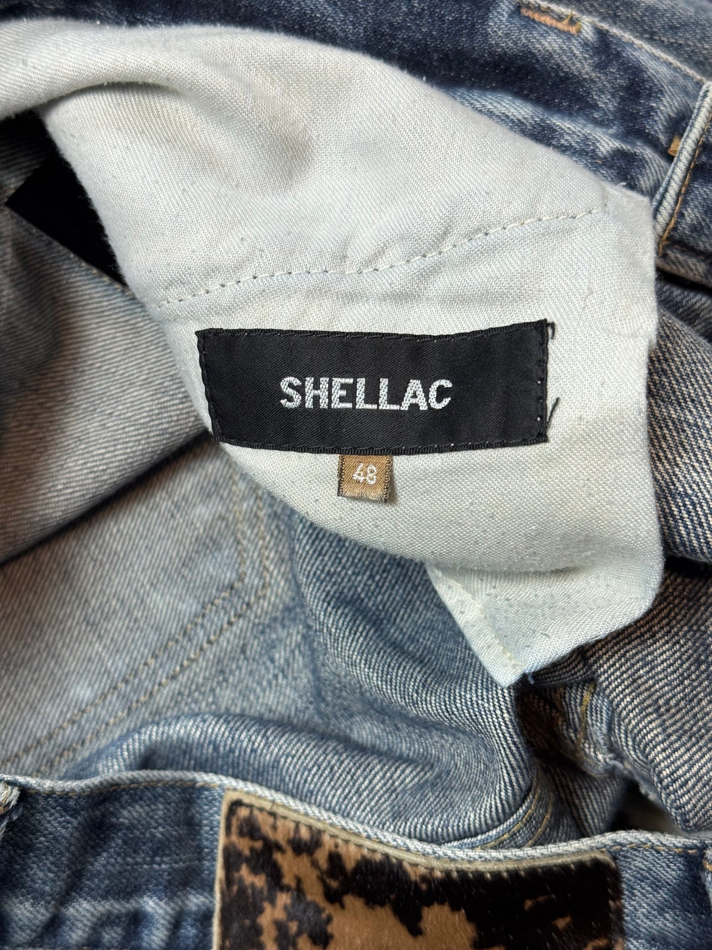 Shellac Washed Flared Denim
