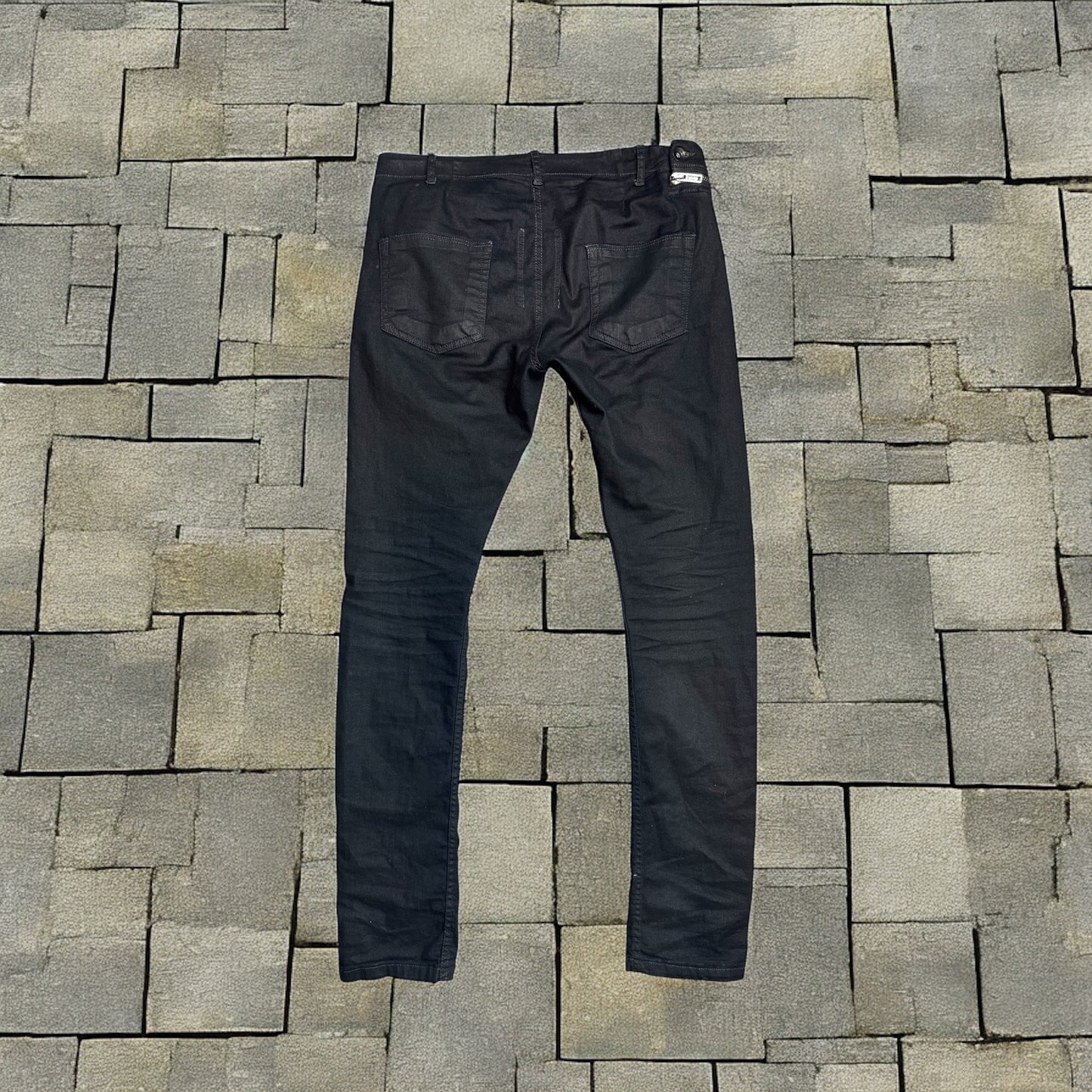 SS14 Rick Owens Waxed Aircut Denim
