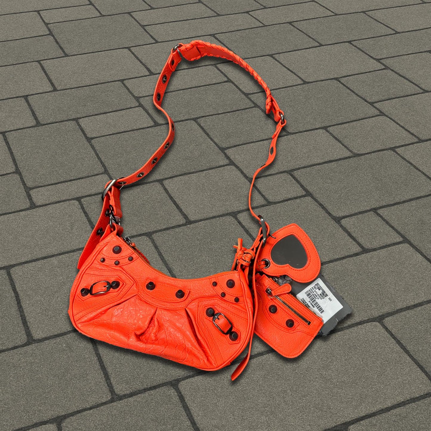 Balenciaga Neon Orange Le Cagole Handbag