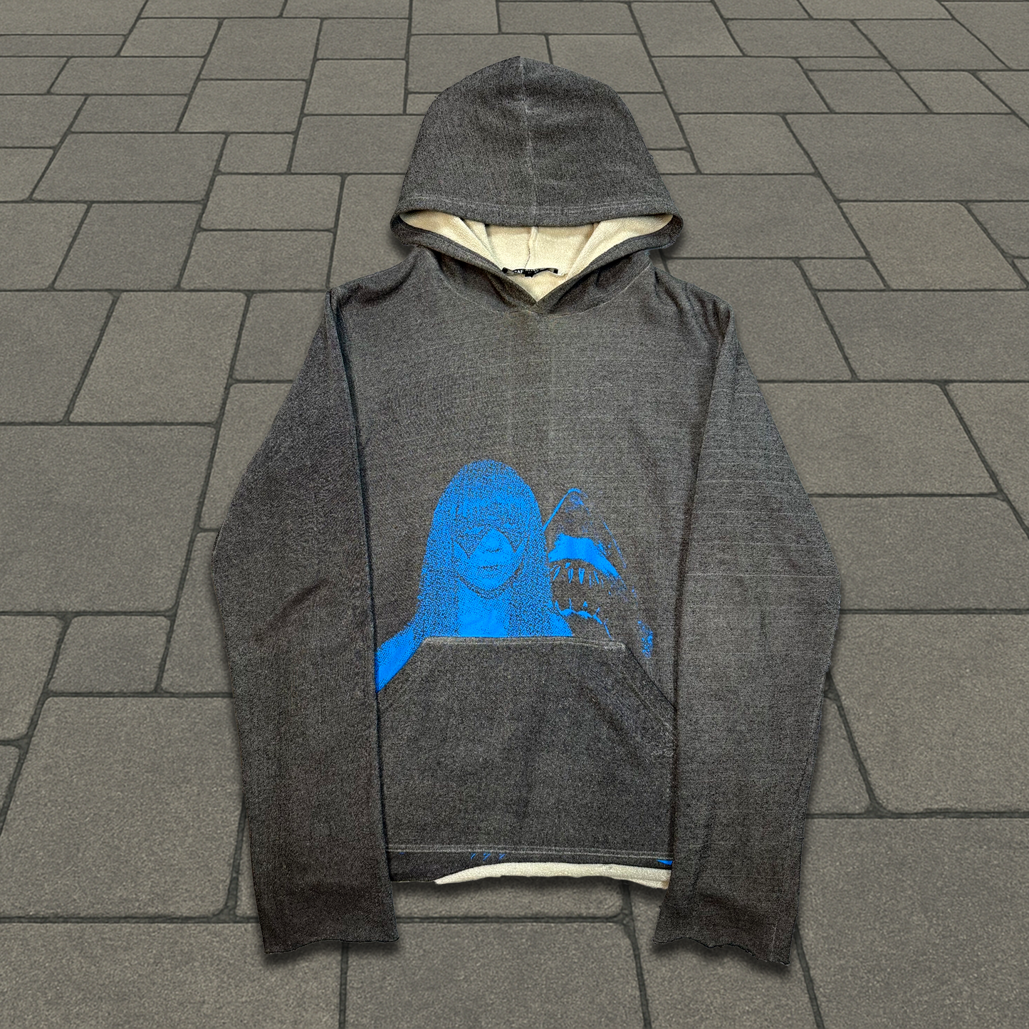 SS03 Raf Simons Grey Penelope Tree Hoodie