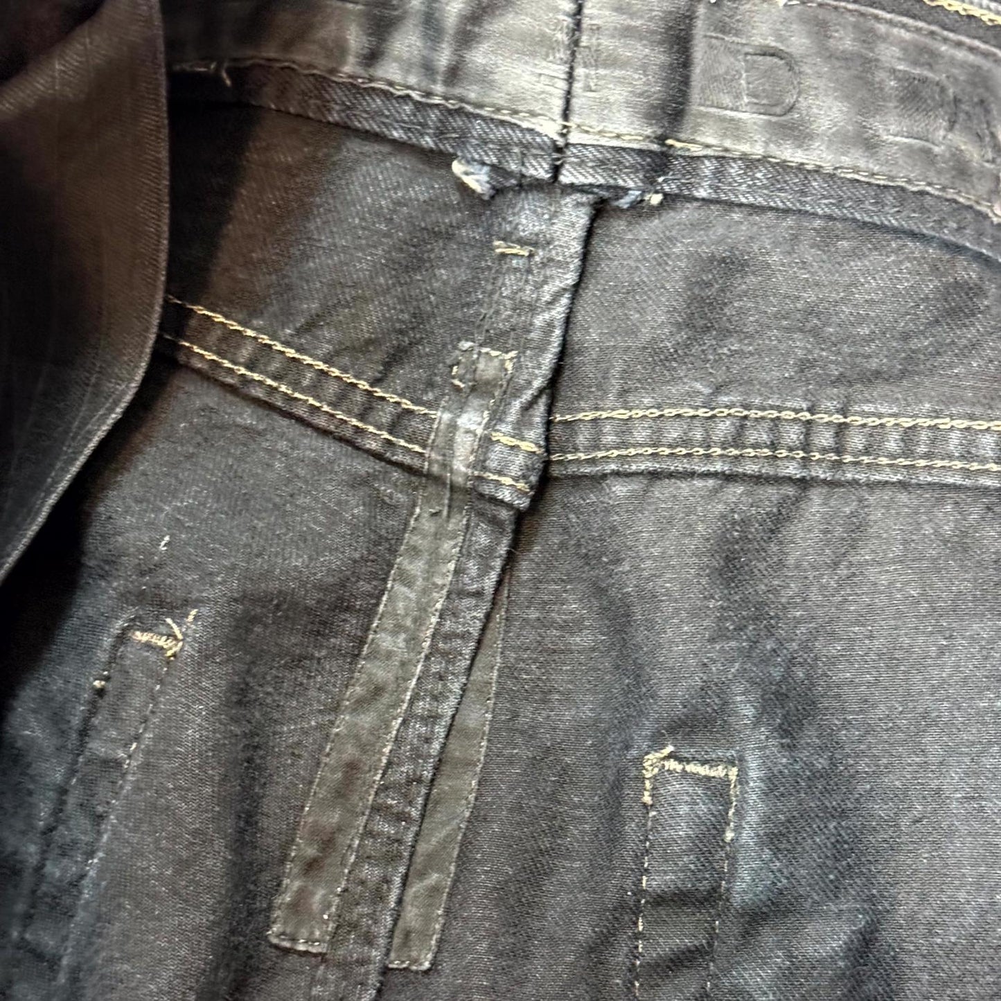 SS08 Rick Owens Light Wax Detroit Cut Denim
