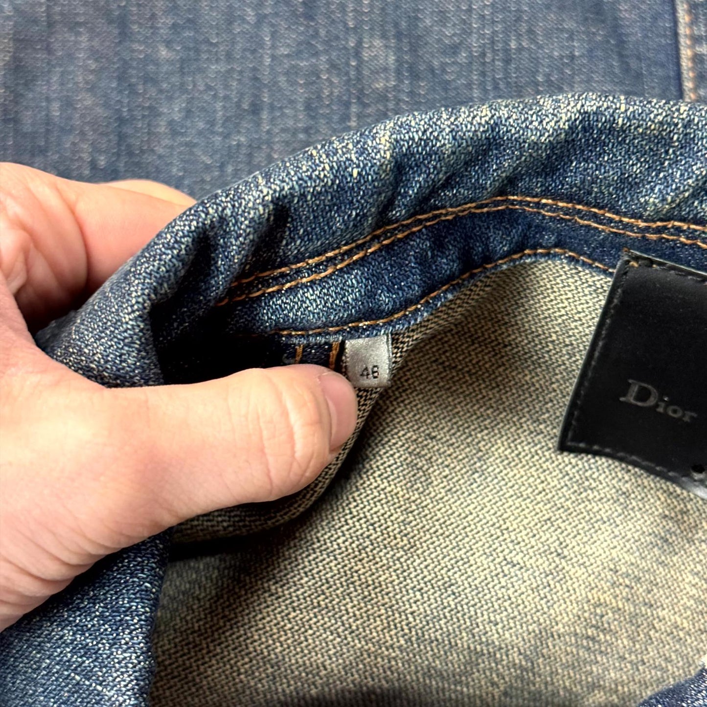 SS05 Dior Homme Rust Denim Jacket