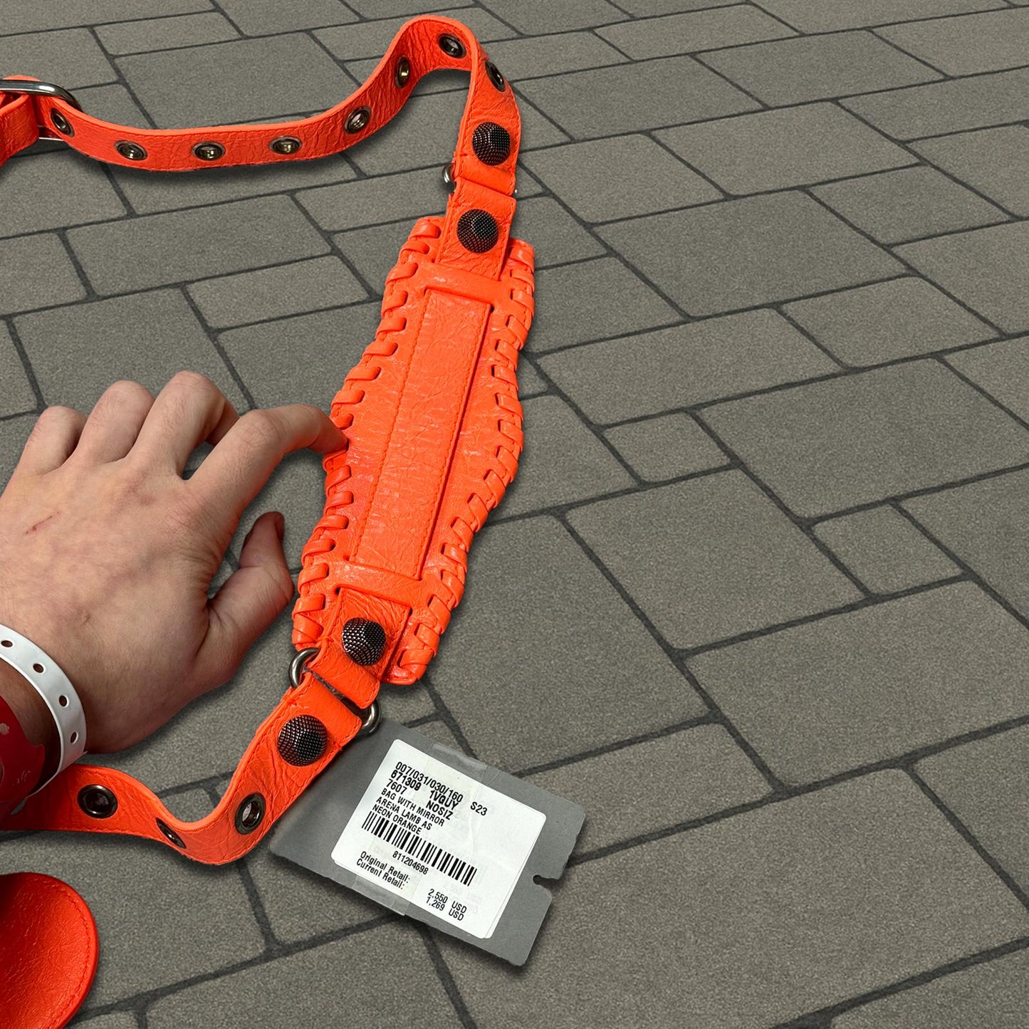 Balenciaga Neon Orange Le Cagole Handbag
