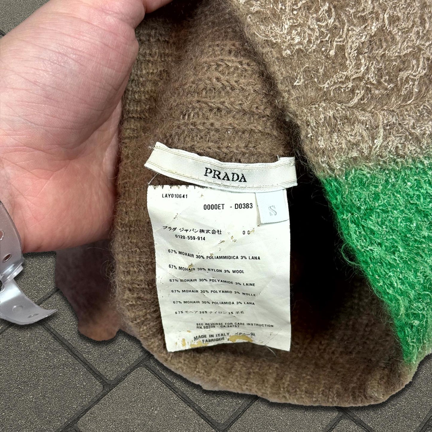 FW08 Prada Green Mohawk Beanie