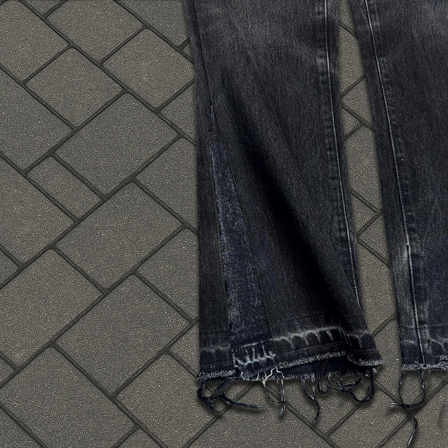 AW06 Dior Homme Satin Waist Cummerbund Denim