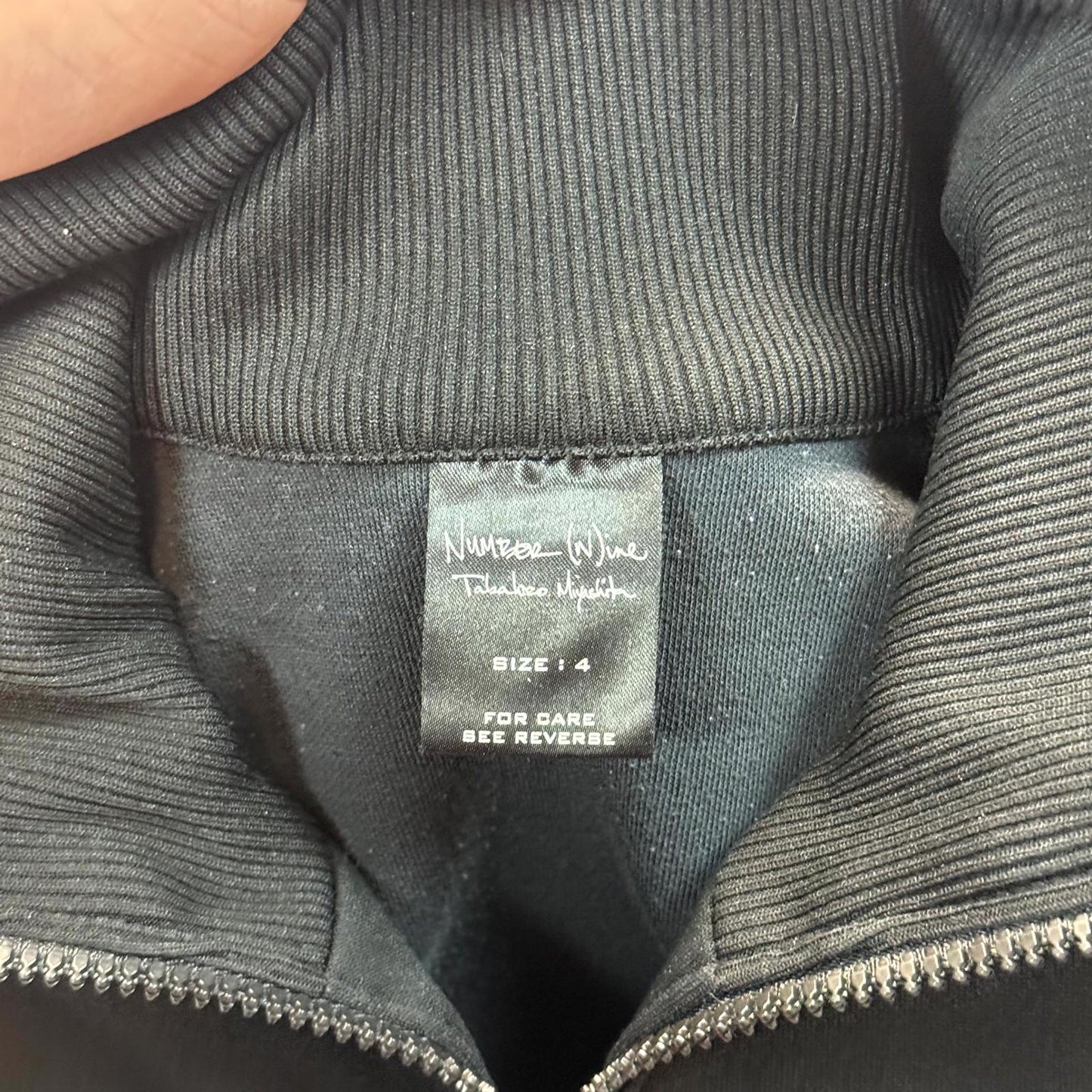 SS04 Number Nine Double Skull Polyester Track Jacket