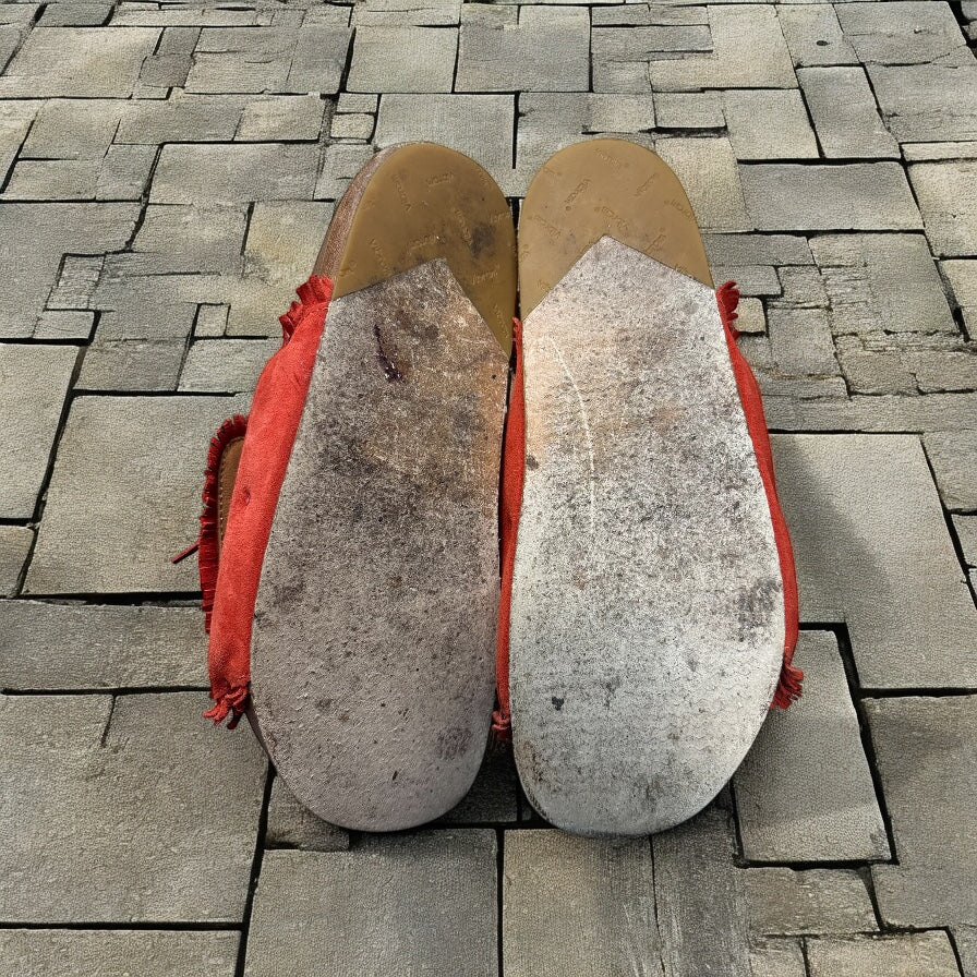 Visvim Shaman Folk Red Suede Christo Sanadals
