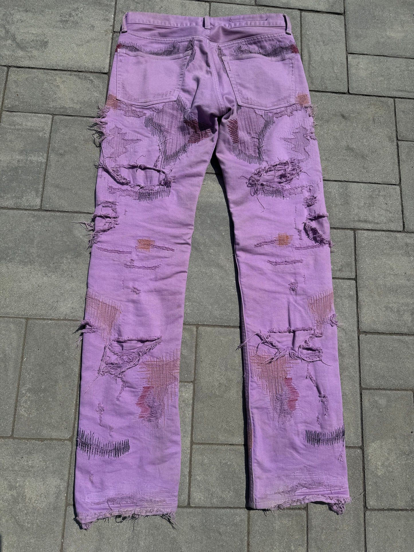 Playboi Carti Vlone 1 of 1 Purple Scab Denim