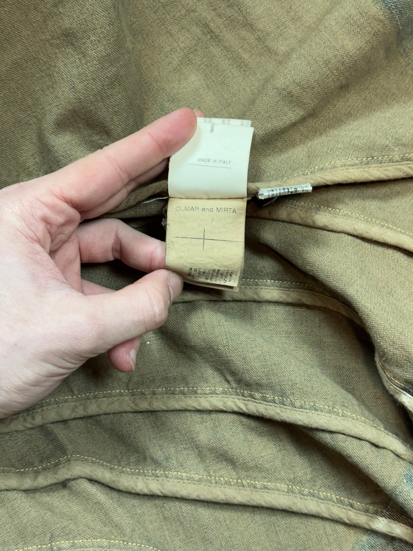 AW06 Rick Owens Spiral Seam Denim Shirt