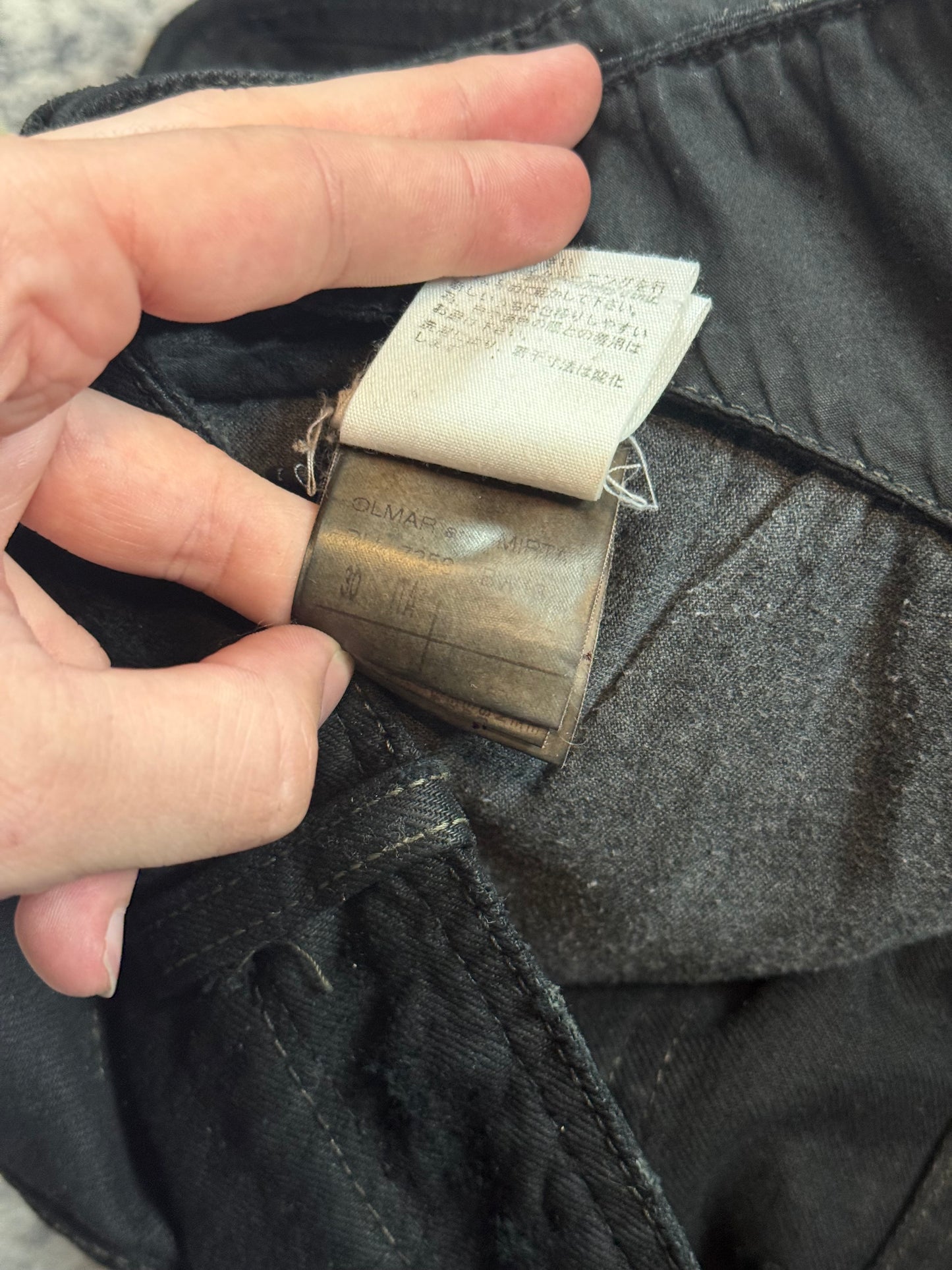 SS06 Rick Owens “Tungsten” Light Wax Double Layer Aircut Denim