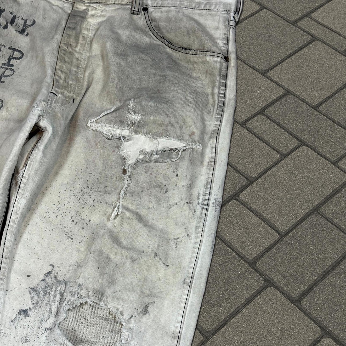 SS02 Number (N)ine ‘Cut Up’ Denim