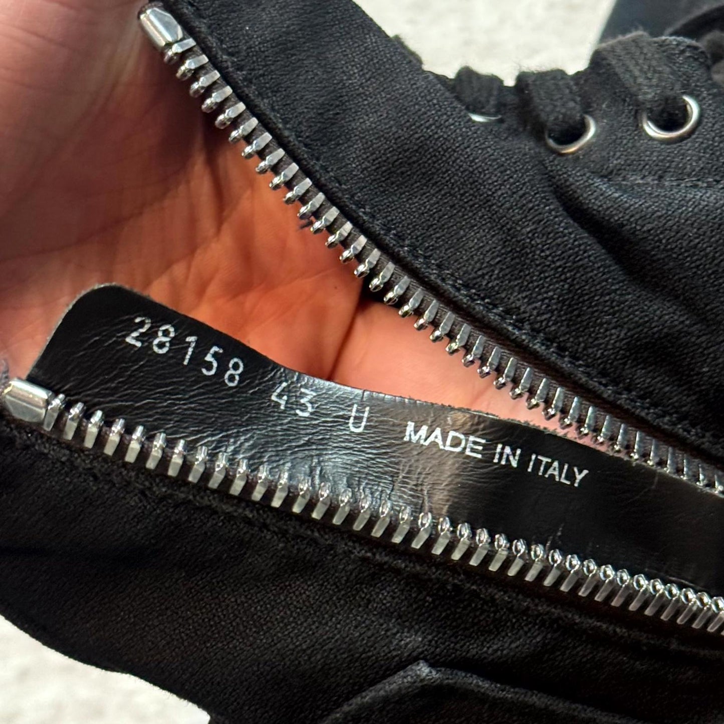 Rick Owens DRKSHDW Black Canvas Megatooth Boots