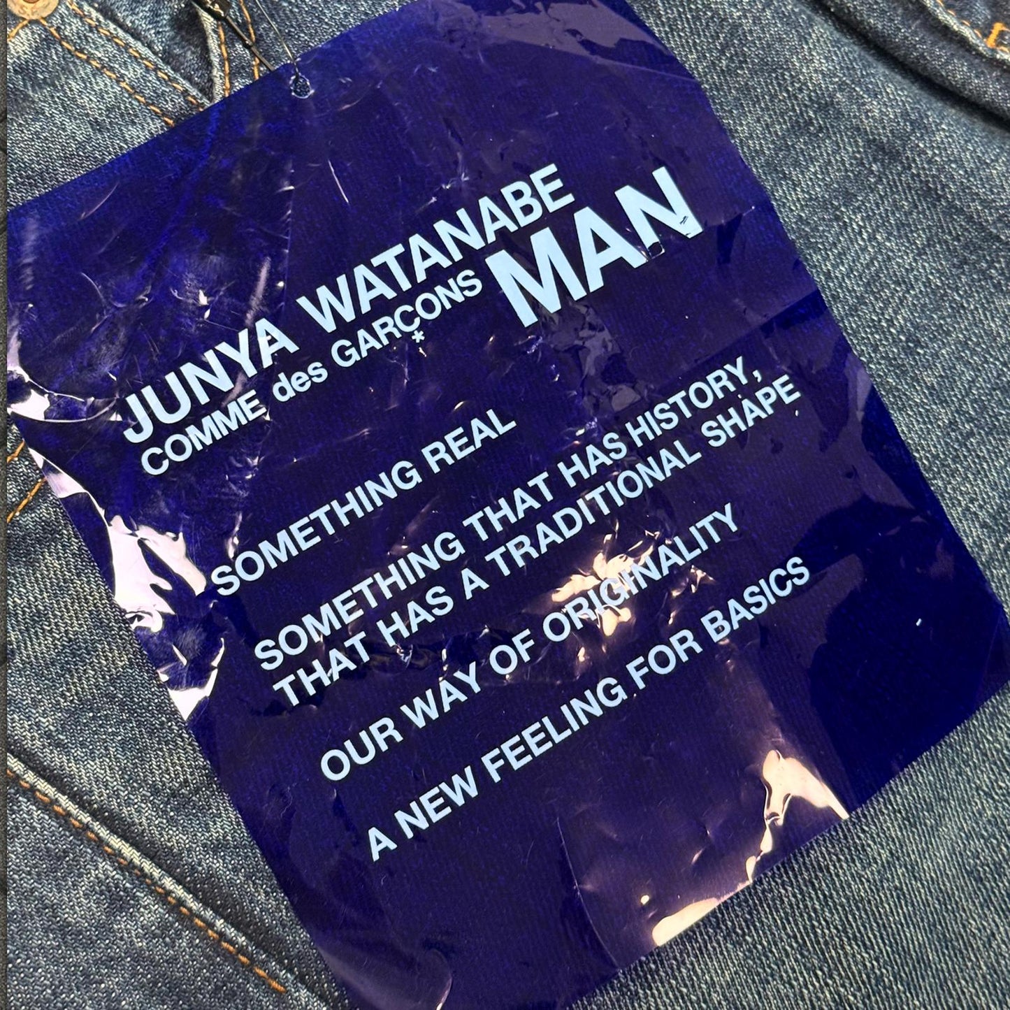 SS02 Junya Watanabe Poem Denim