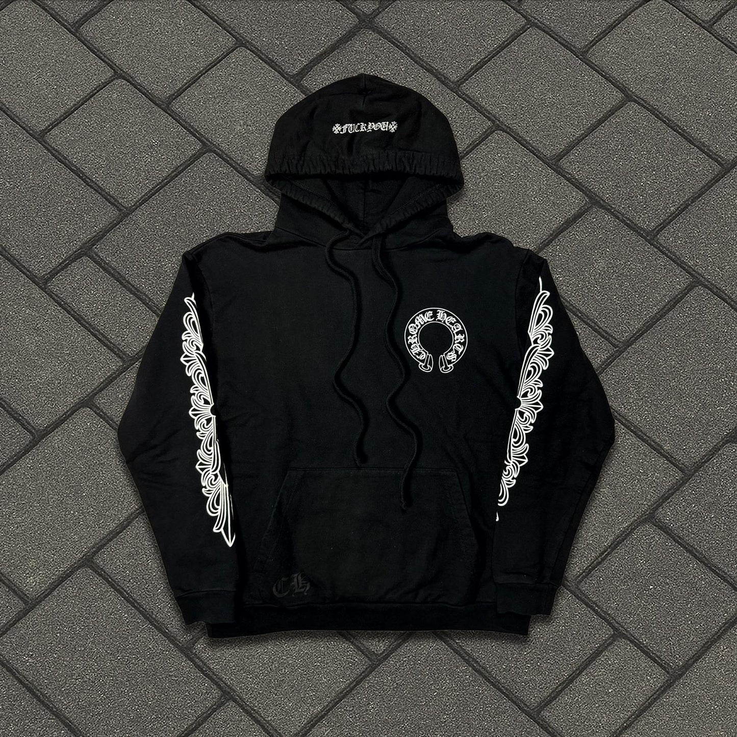 Chrome Hearts Floral Horseshoe Hoodie
