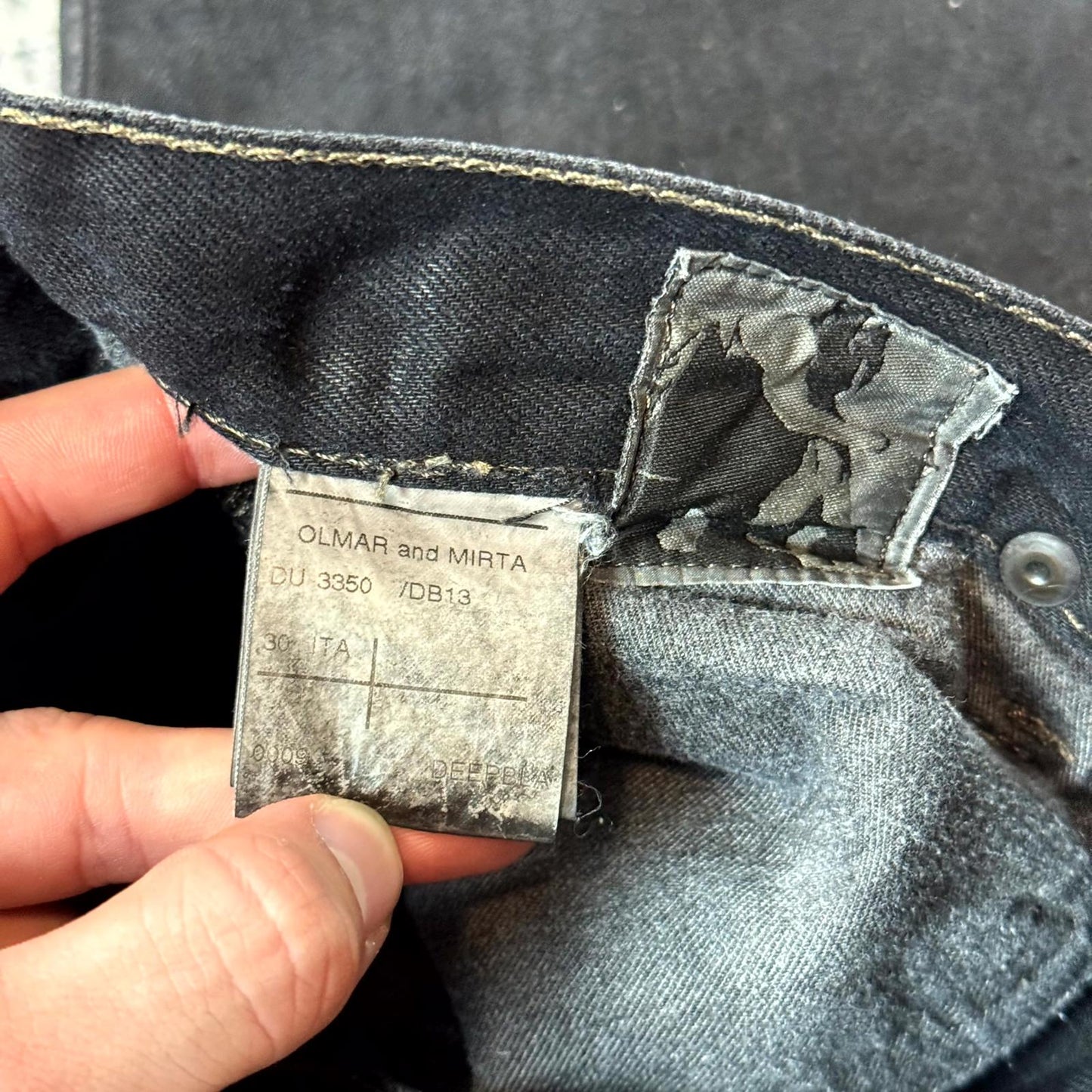 SS08 Rick Owens Light Wax Detroit Cut Denim