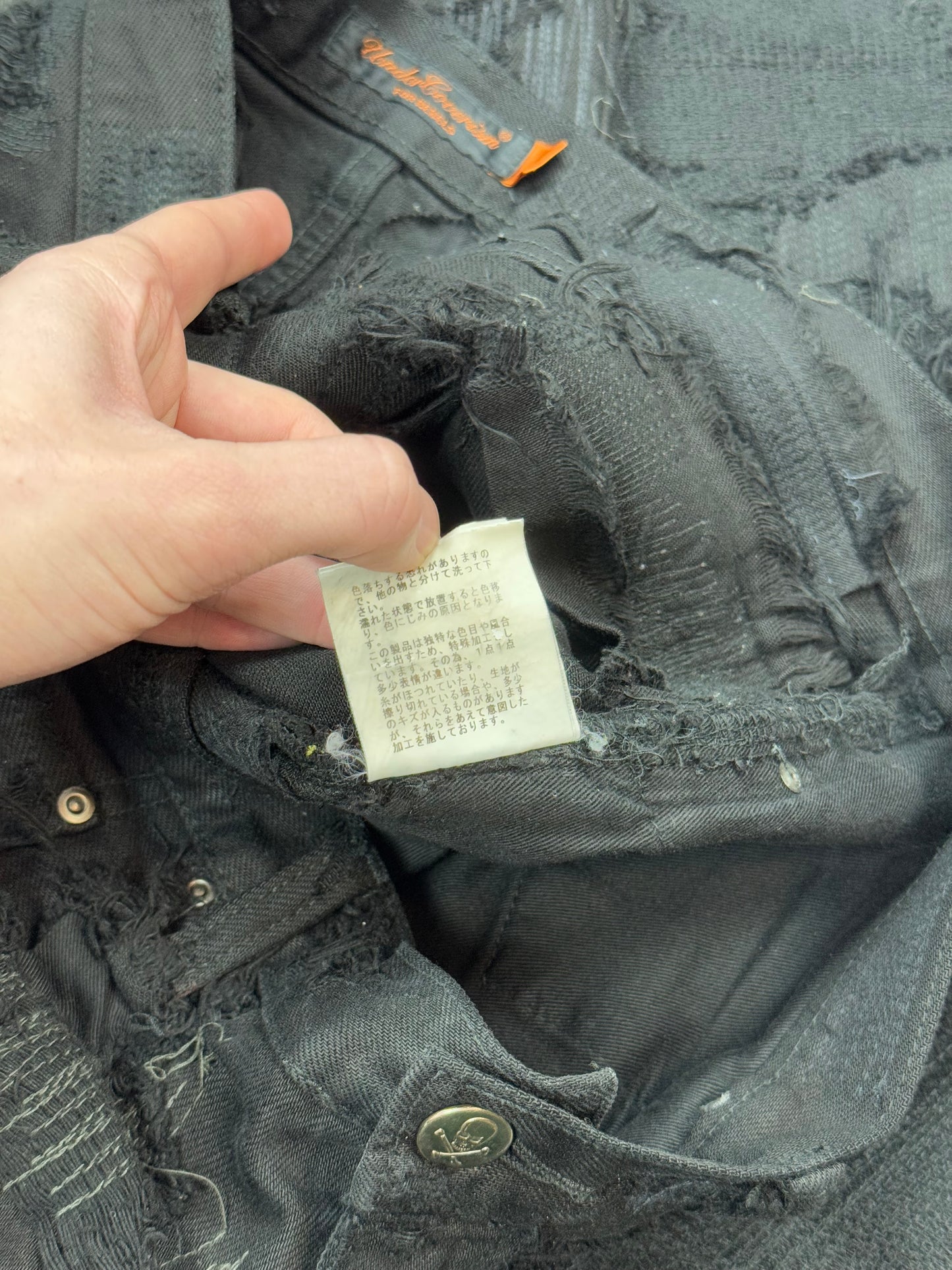 AW05 Undercover Black “Arts & Crafts” 85 Denim