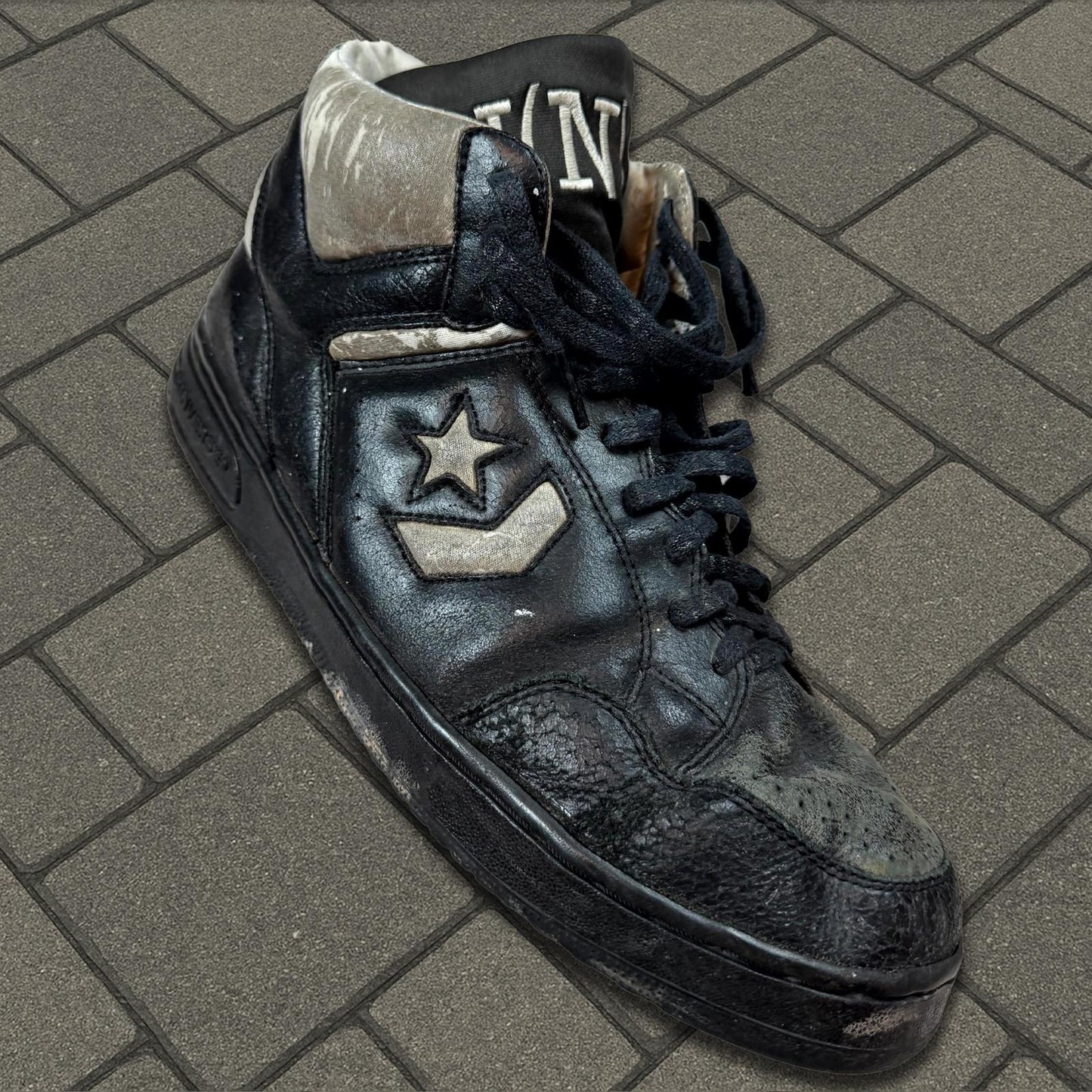 SS06 Number (N)ine Black Converse Weapon Sneakers