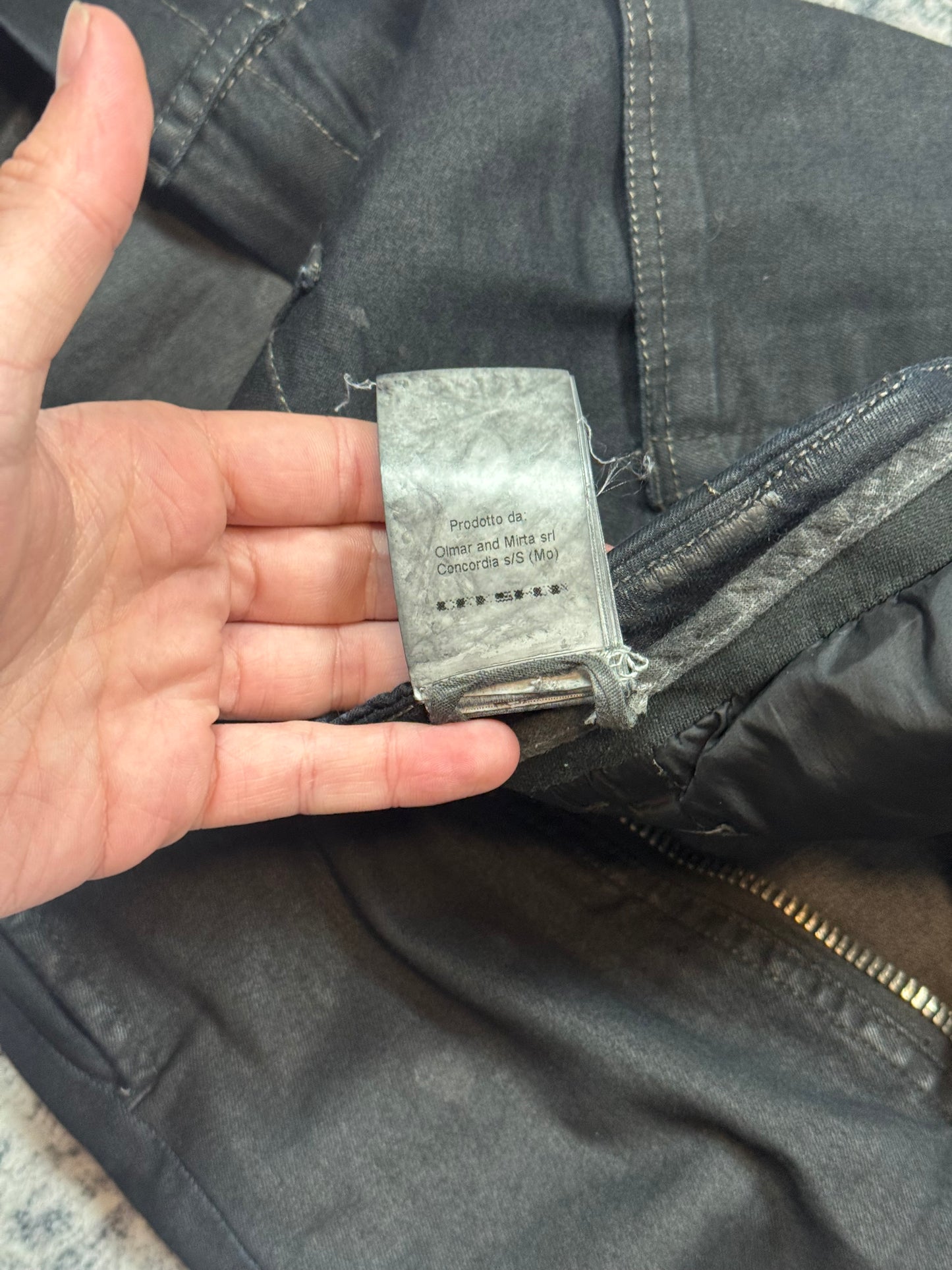 SS14 Rick Owens Waxed Aircut Denim
