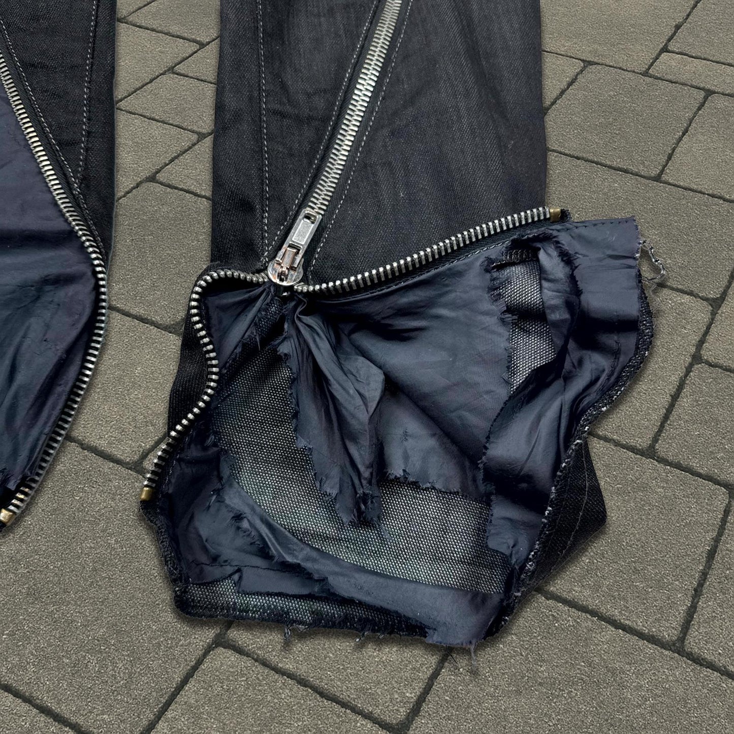 SS09 Rick Owens Strutter Banana Cut Denim