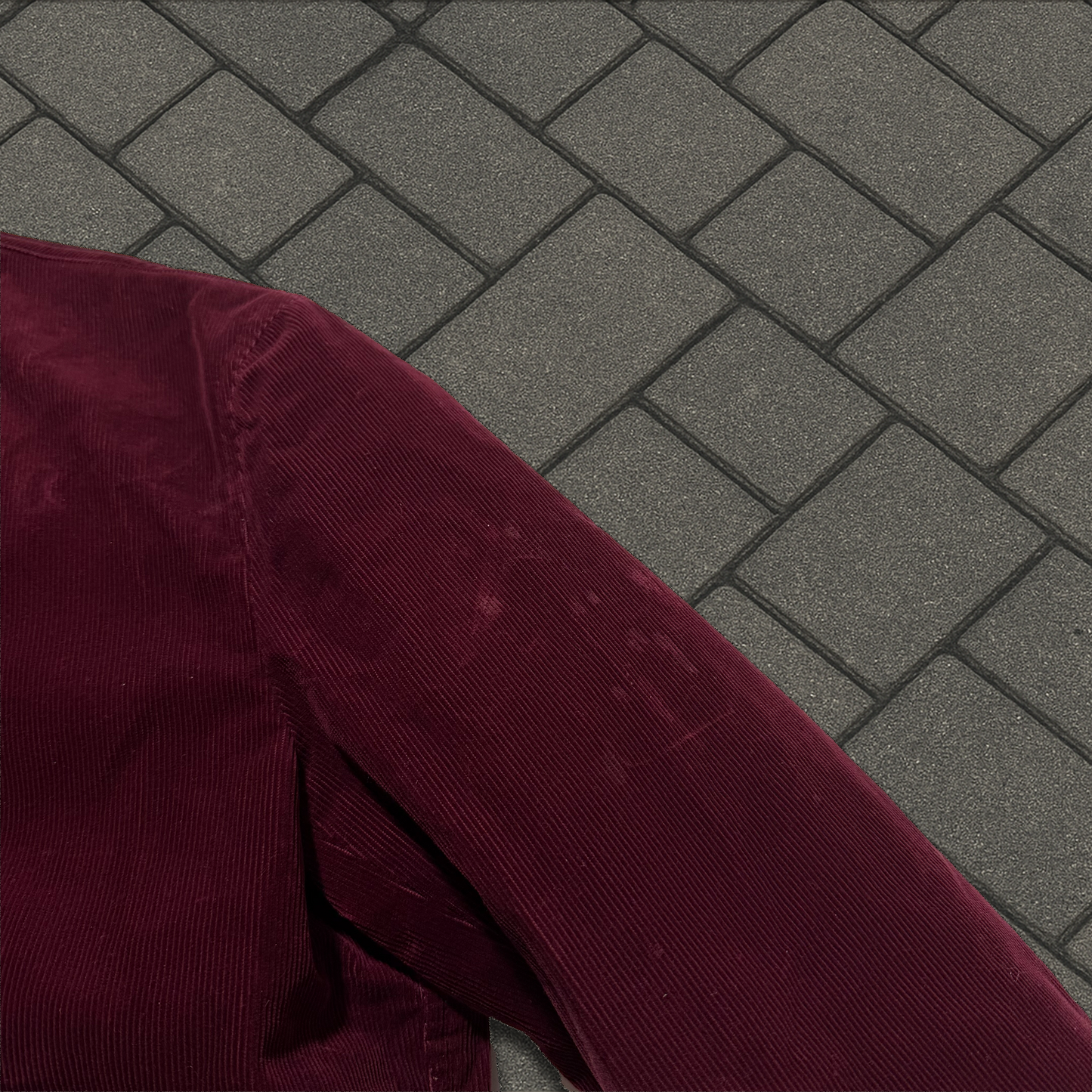 2017 Saint Laurent Red Corduroy Collared Jacket