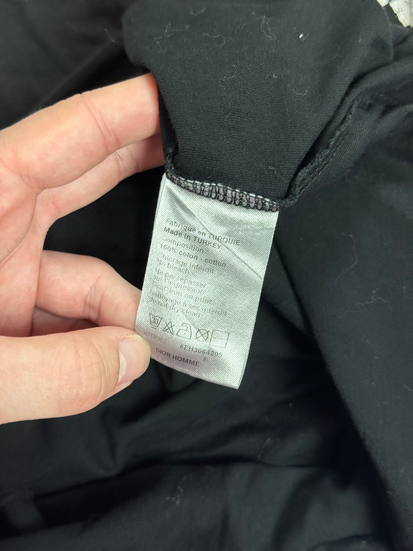 SS06 Dior Homme Black 100 & 10 Tee