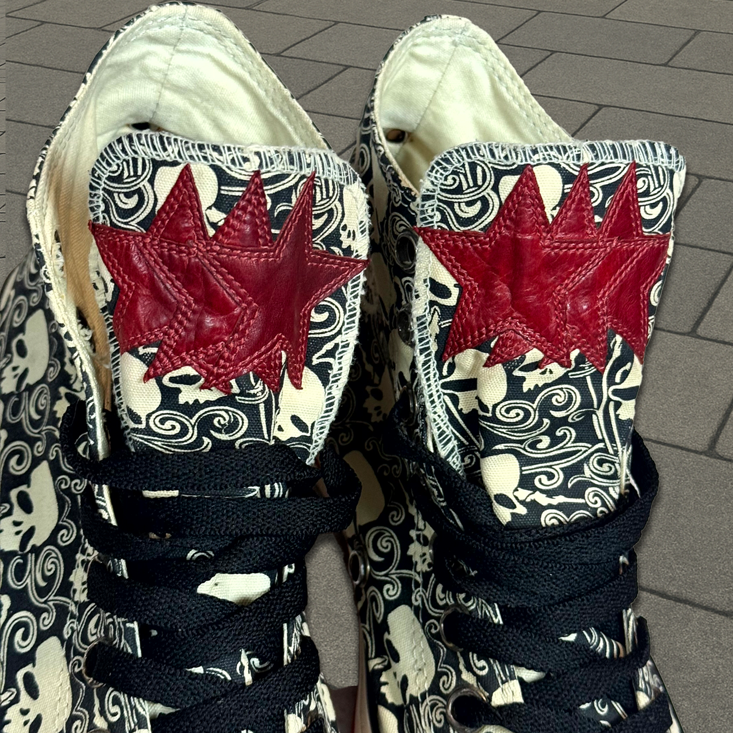 Chrome Hearts Star Patch Skull Converse