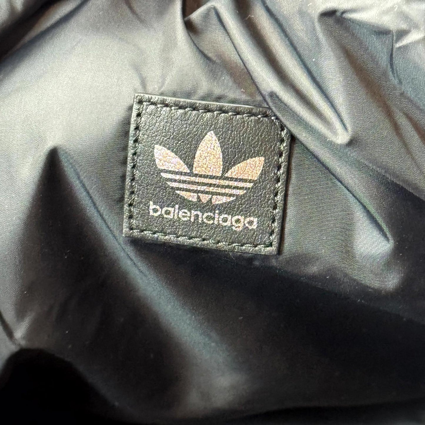 Balenciaga Adidas Trefoil Red Leather Duffel Bag