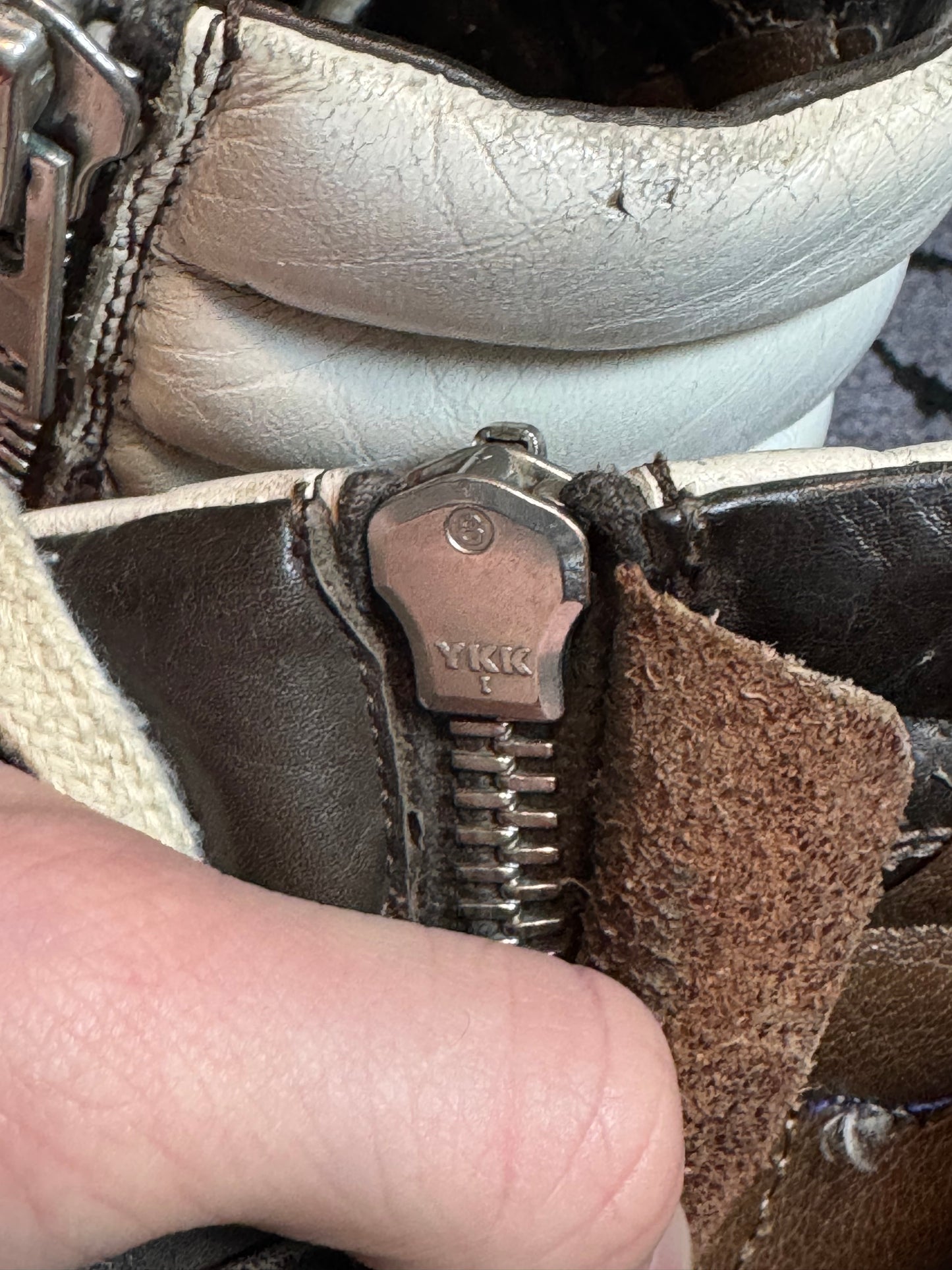 Rick Owens Brown Suede Geobaskets