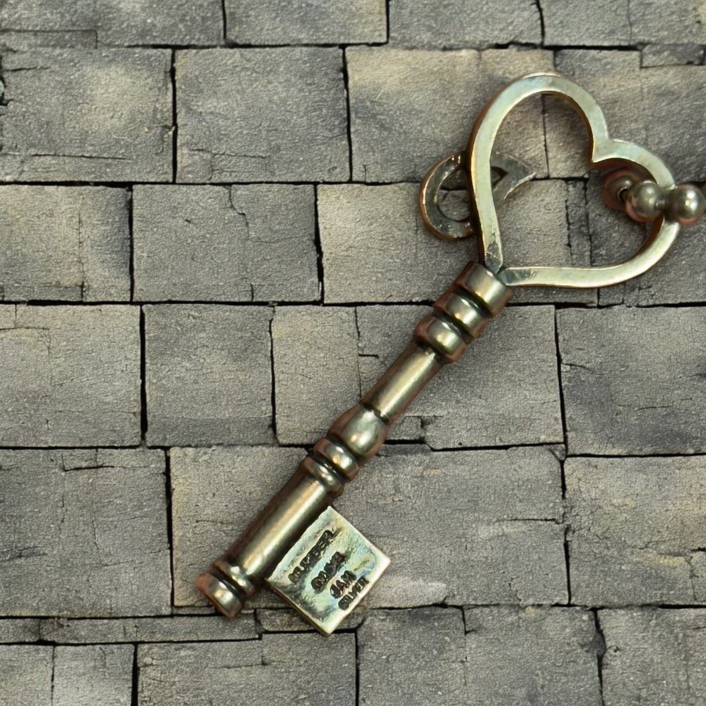 Number Nine Crying Heart “Key” Chain