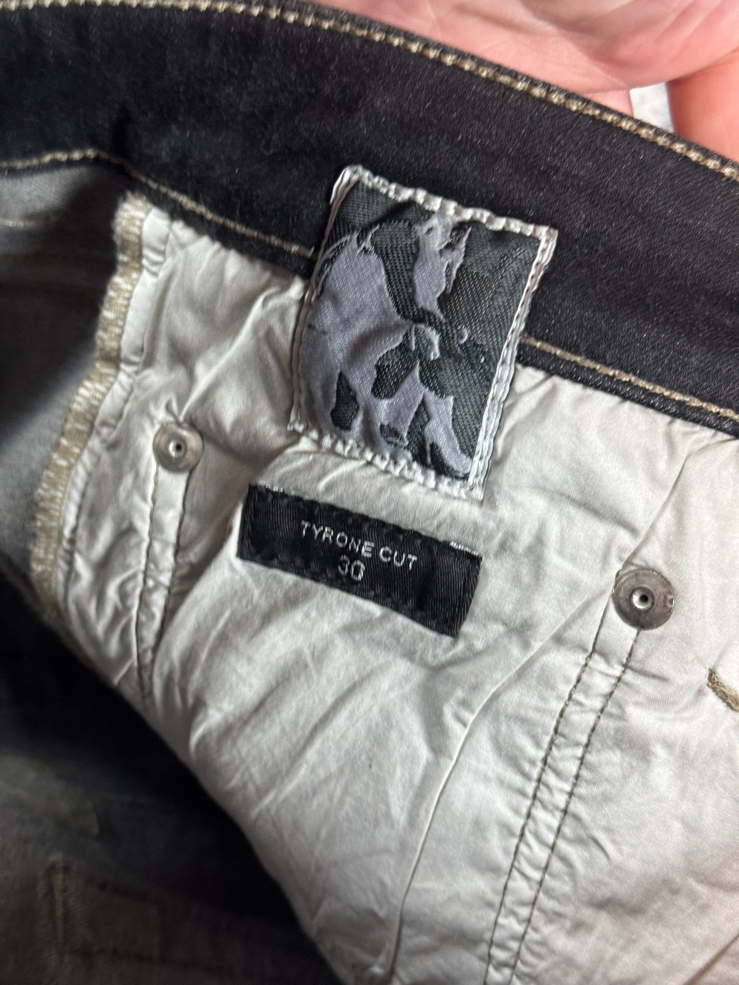 Rick Owens Waxed Tyrone Cut Denim