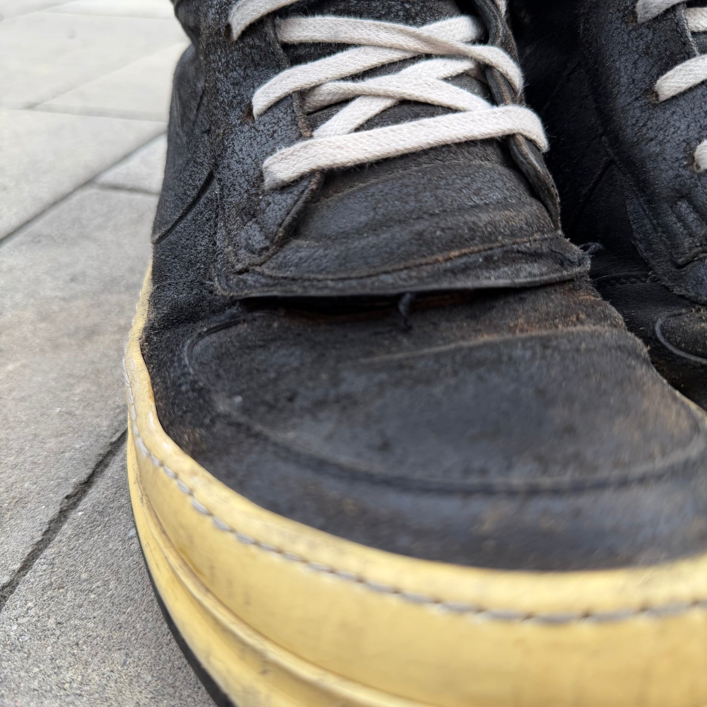 SS08 Rick Owens Blistered Leather Dunks