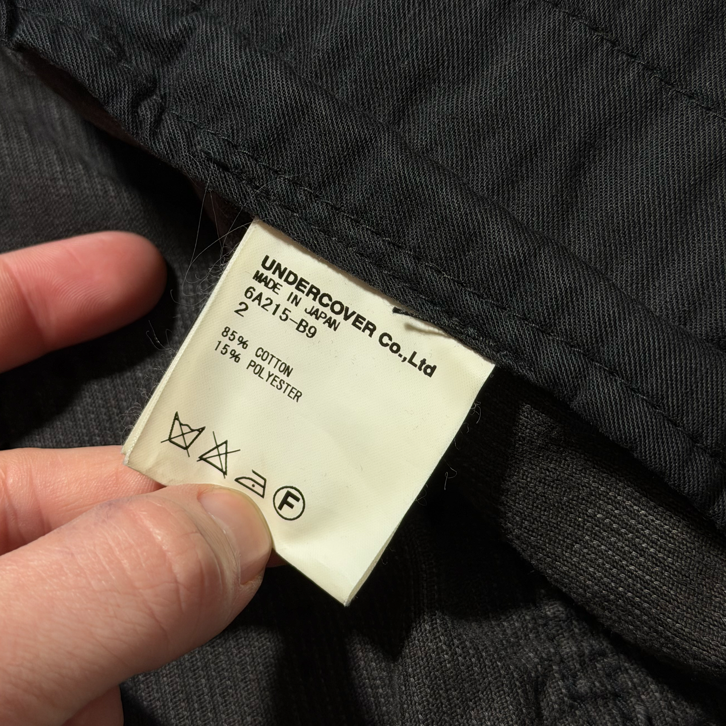 AW06 Undercover Black Corduroy Bug Jacket